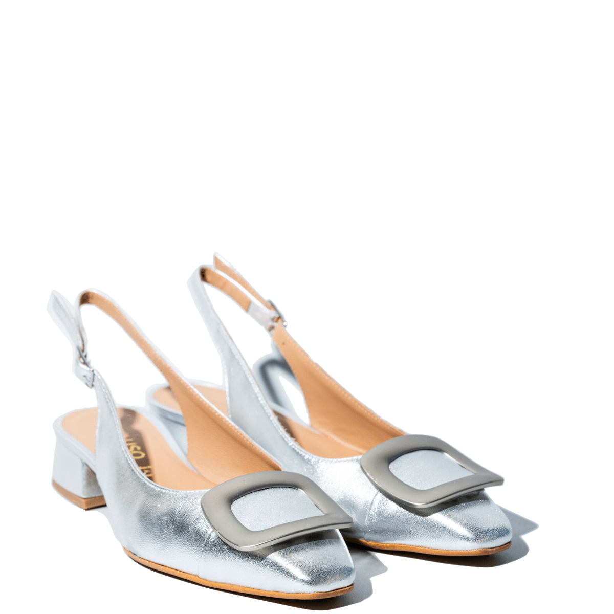 Slingback Melluso Vanessa Pelle Argento - Melluso - Calzature Savorè