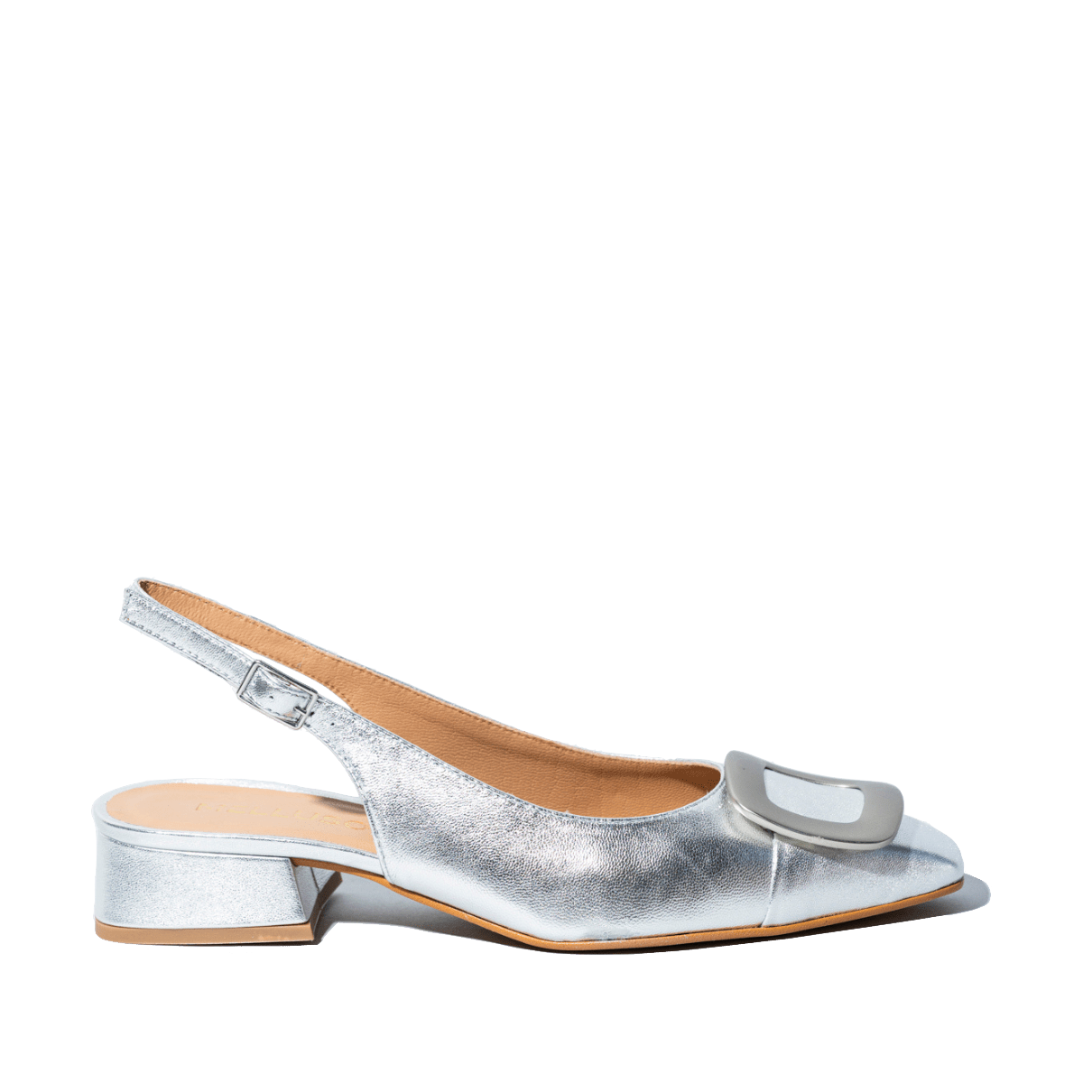Slingback Melluso Vanessa Pelle Argento - Melluso - Calzature Savorè