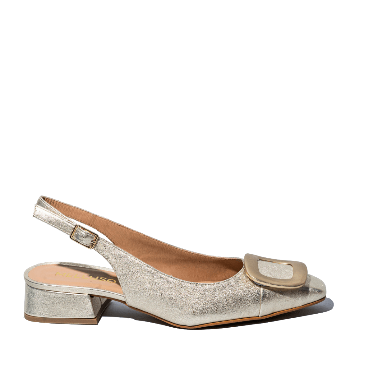 Slingback Melluso Vanessa Pelle Platino - Melluso - Calzature Savorè
