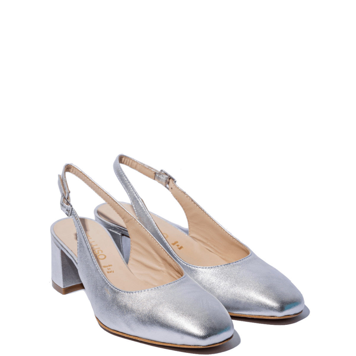 Slingback Melluso Viviana Pelle Argento - Melluso - Calzature Savorè