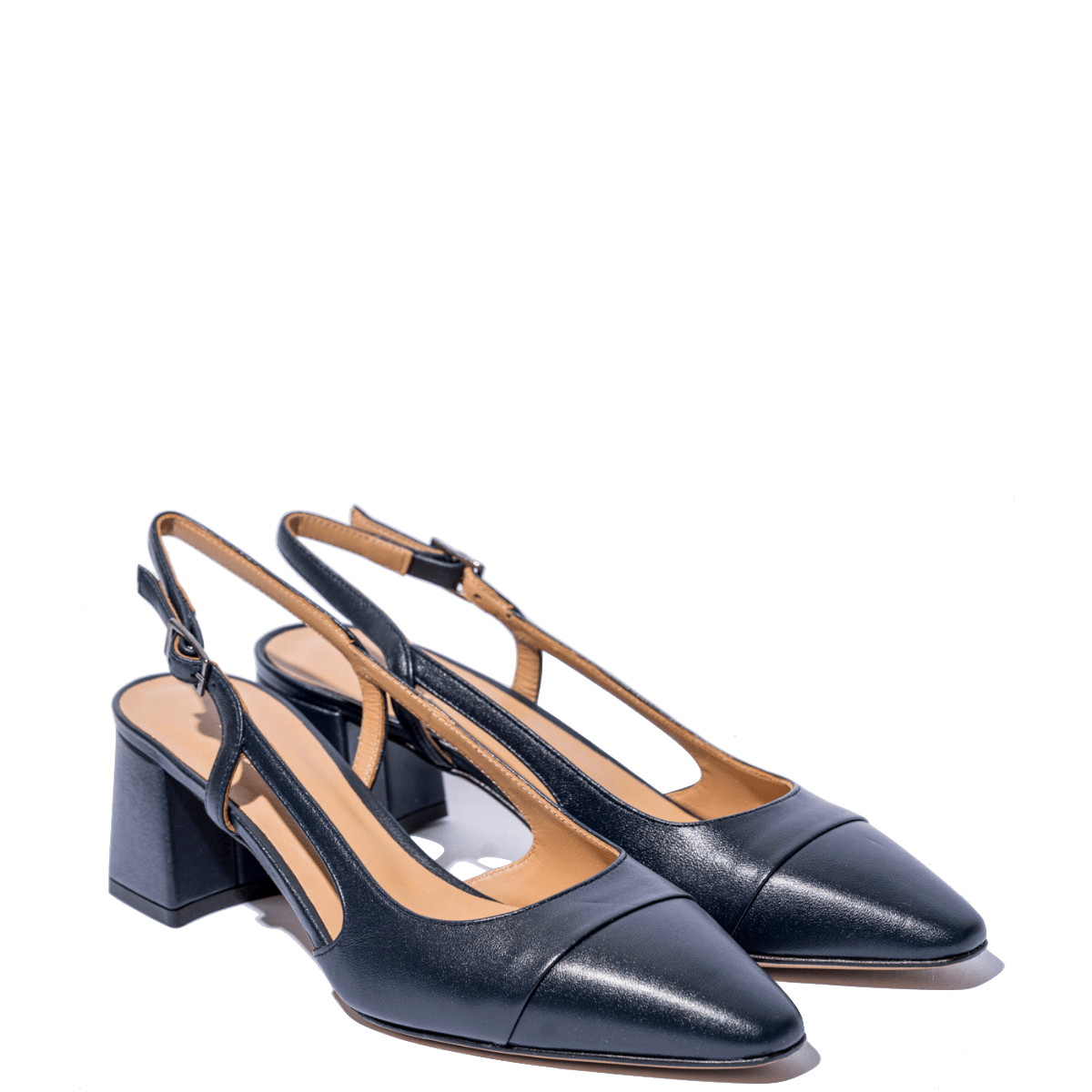 Slingback Vitulli & Co. Puntale Pelle Blu - Vitulli & Co. - Calzature Savorè