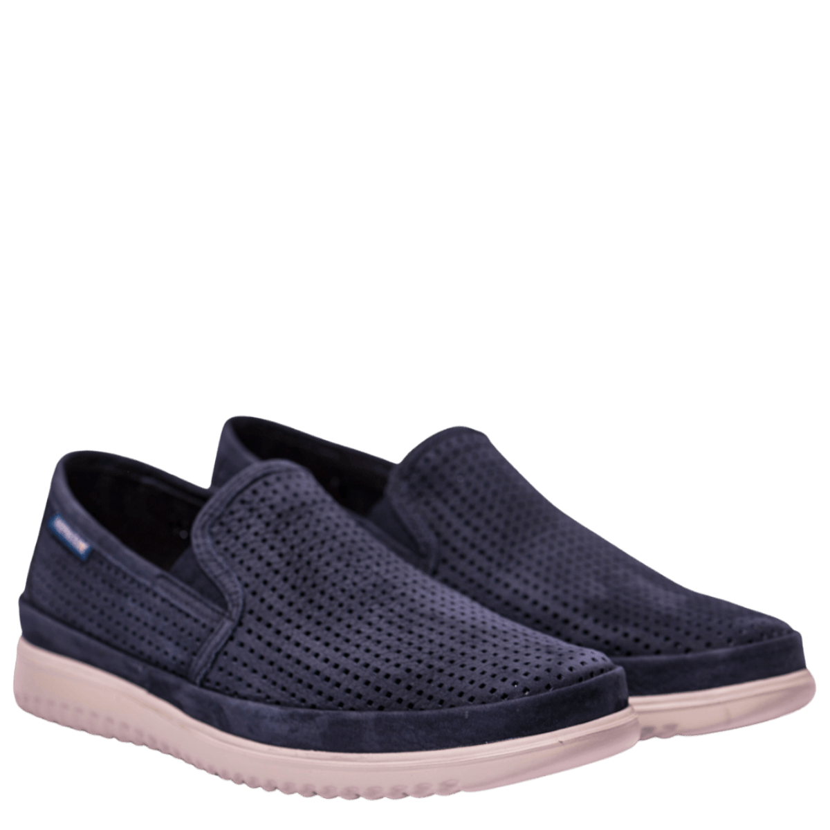 Slip-On Mephisto Tiago Nabuck Blu - Mephisto - Calzature Savorè