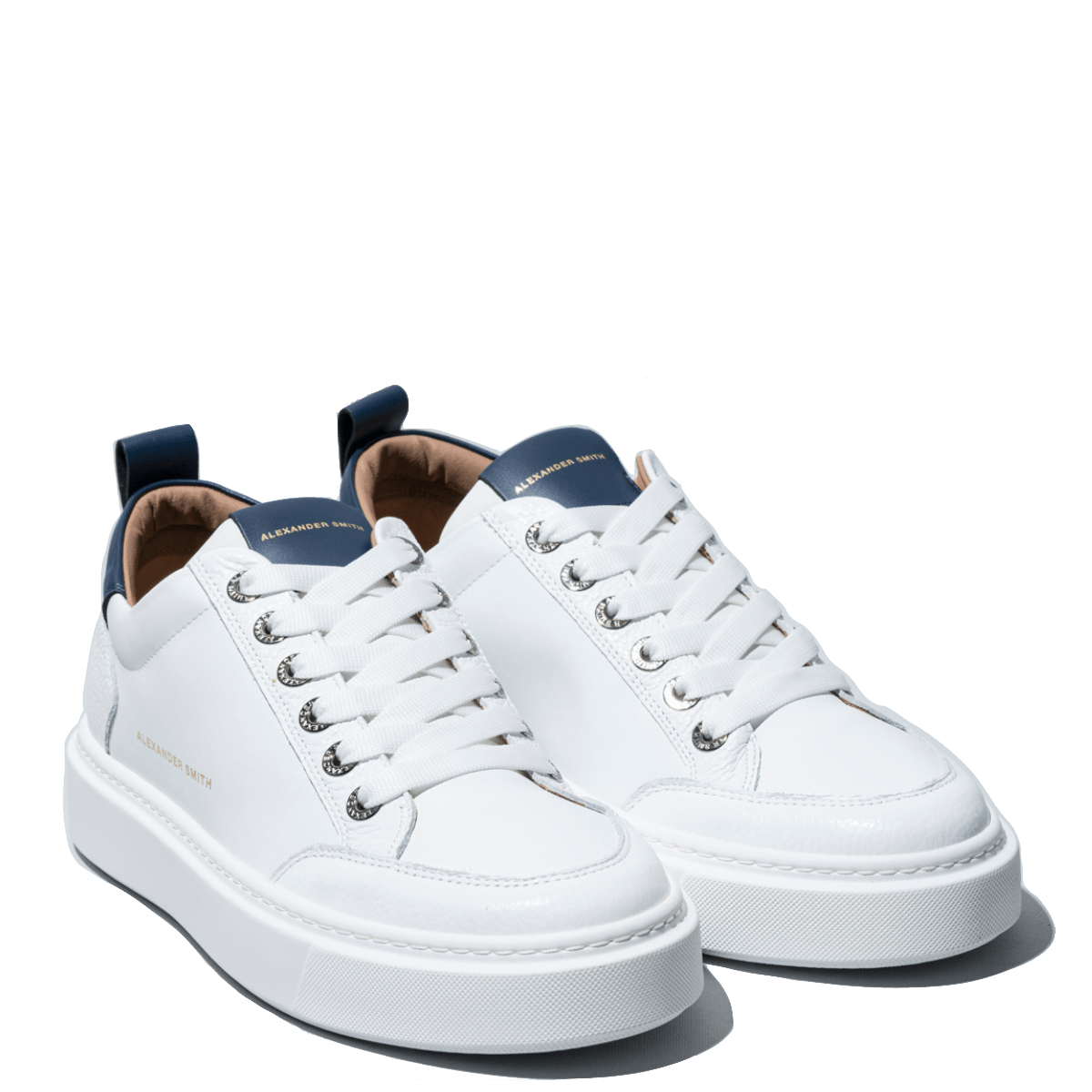 Sneaker Alexander Smith Bond White-Blue - Alexander Smith London - Calzature Savorè