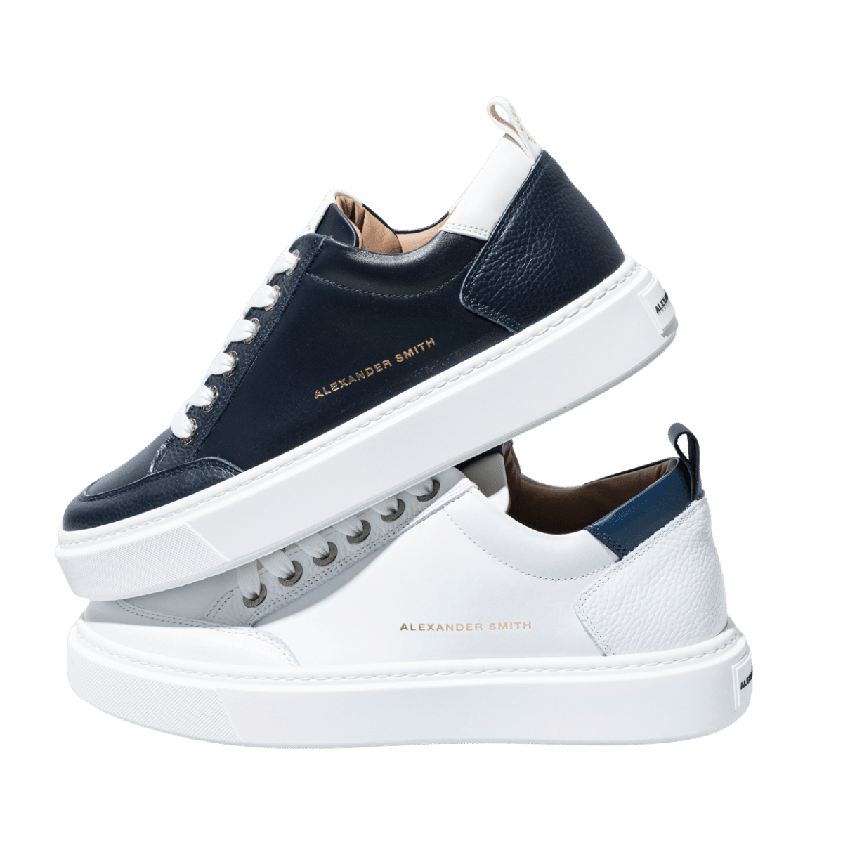 Sneaker Alexander Smith Bond White-Blue - Alexander Smith London - Calzature Savorè