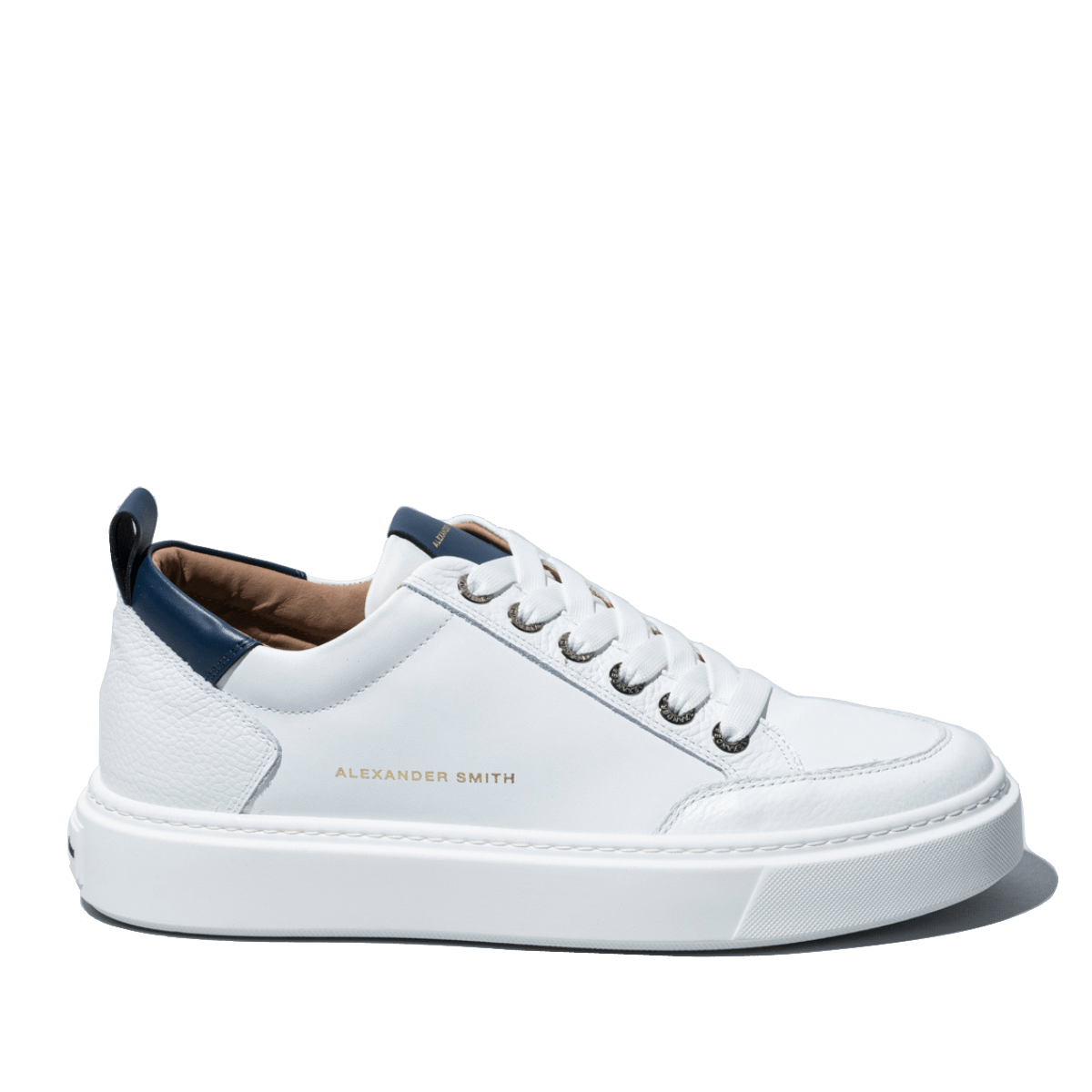 Sneaker Alexander Smith Bond White-Blue - Alexander Smith London - Calzature Savorè