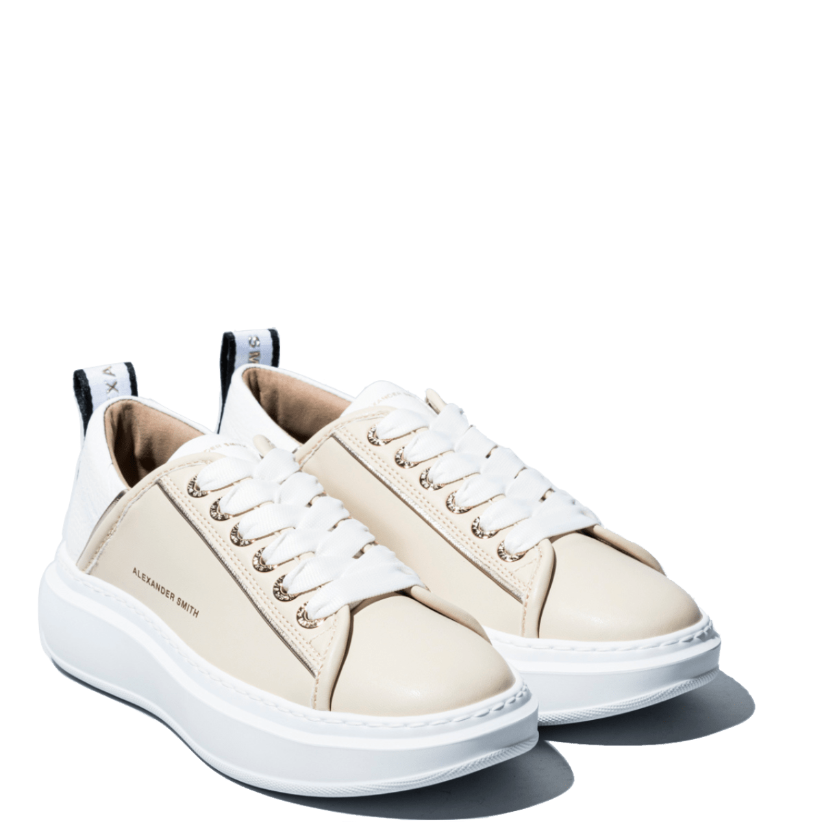 Sneaker Alexander Smith Wembley Beige White - Alexander Smith London - Calzature Savorè