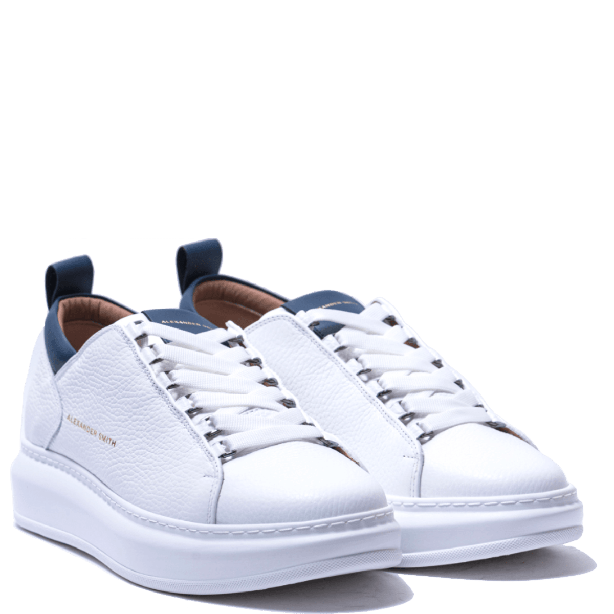 Sneaker Alexander Smith Wembley White-Blue - Alexander Smith London - Calzature Savorè