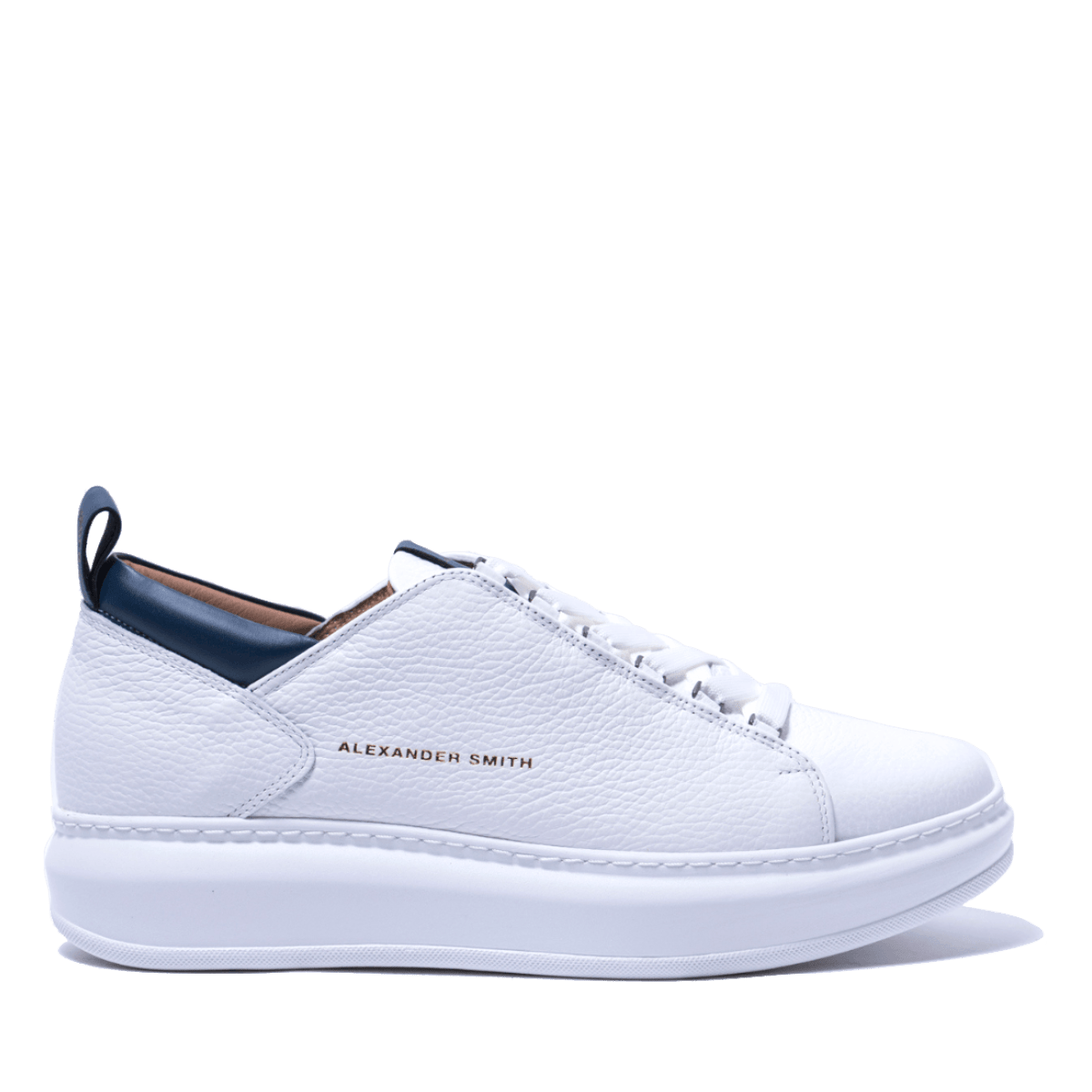 Sneaker Alexander Smith Wembley White-Blue - Alexander Smith London - Calzature Savorè