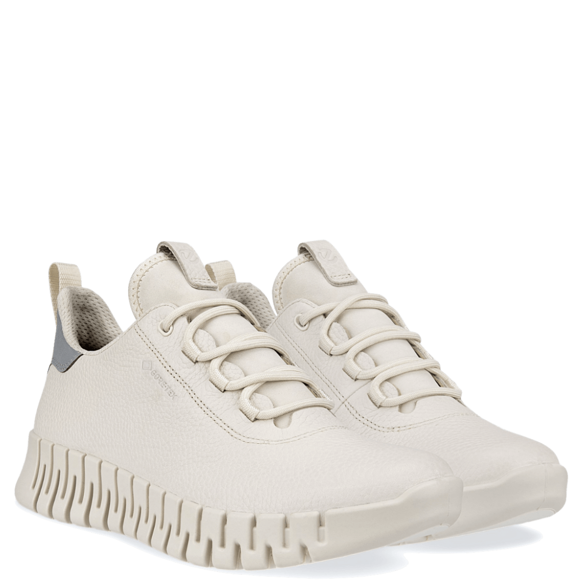 Sneaker Ecco Gruuv Goretex Suola Flessibile Pelle Limestone / Calcaire - Ecco - Calzature Savorè