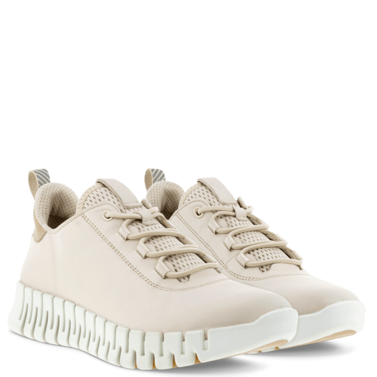 Sneaker Ecco Gruuv Suola Flessibile Pelle Limestone/Powder - Ecco - Calzature Savorè