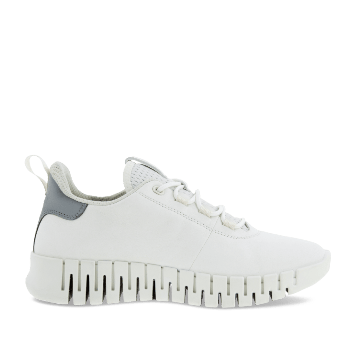 Sneaker Ecco Gruuv Suola Flessibile Pelle White/Light Grey - Ecco - Calzature Savorè