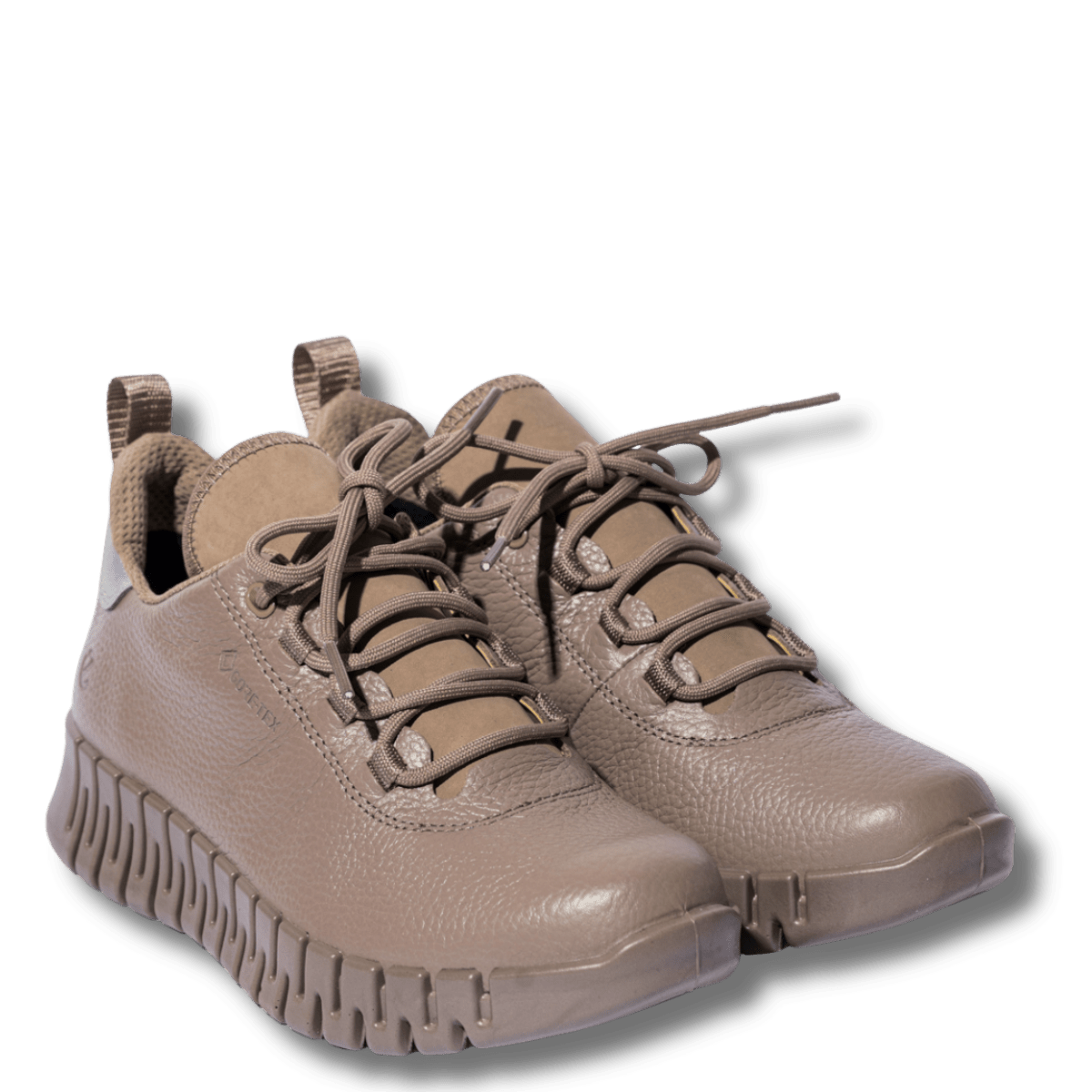 Sneaker Ecco Gruuv W Gore - Tex Pelle Gris / Taupe - Ecco - Calzature Savorè