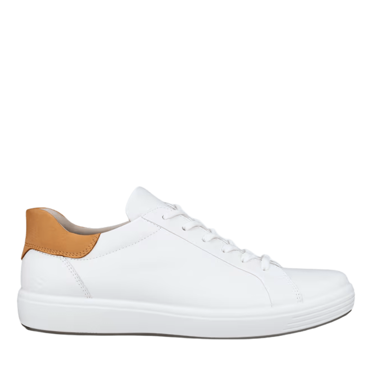 Sneaker Ecco Soft 7 M Easy Slip Lace Pelle White/Lion - Ecco - Calzature Savorè