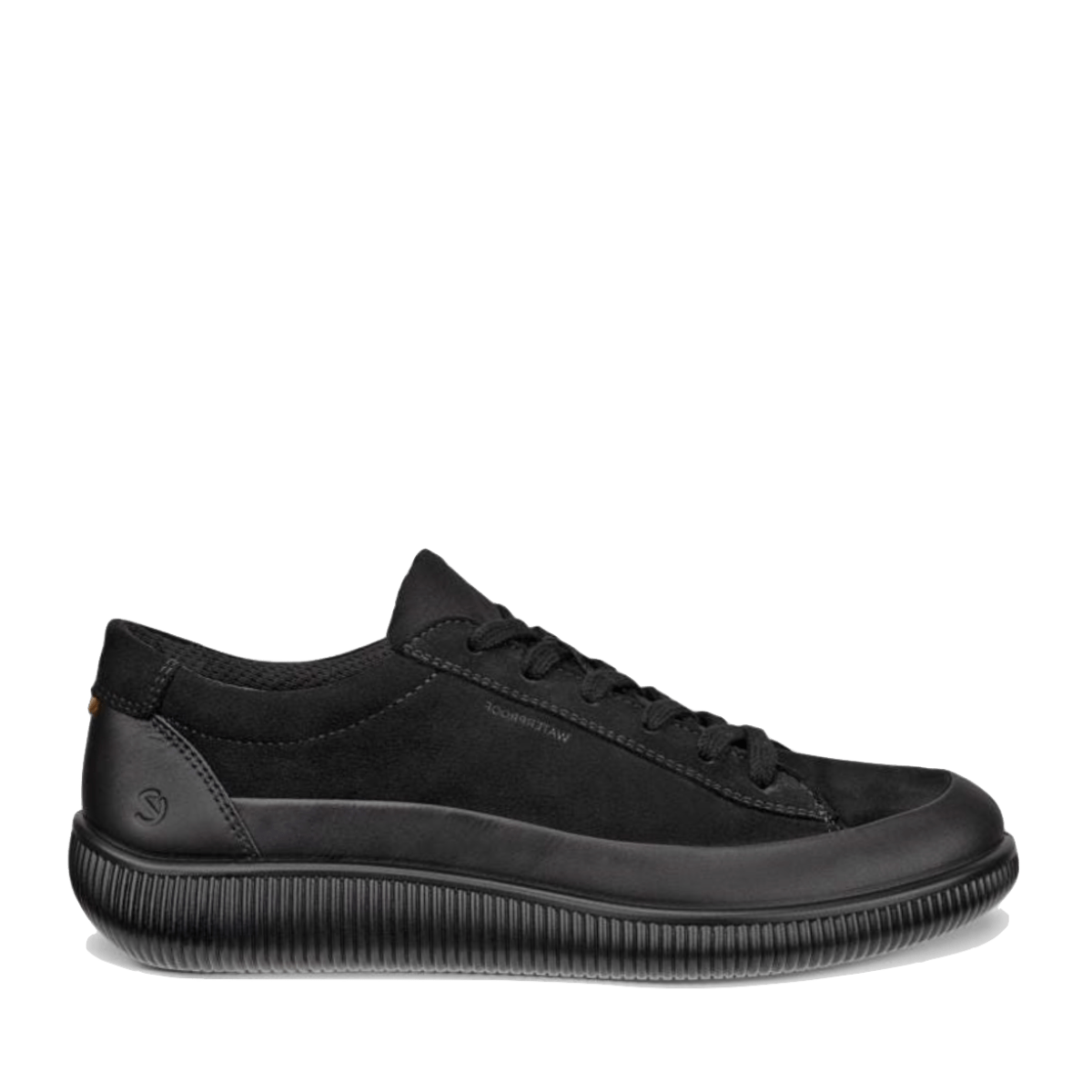 Sneaker Ecco Soft Zero Waterproof Nabuck Black - Ecco - Calzature Savorè