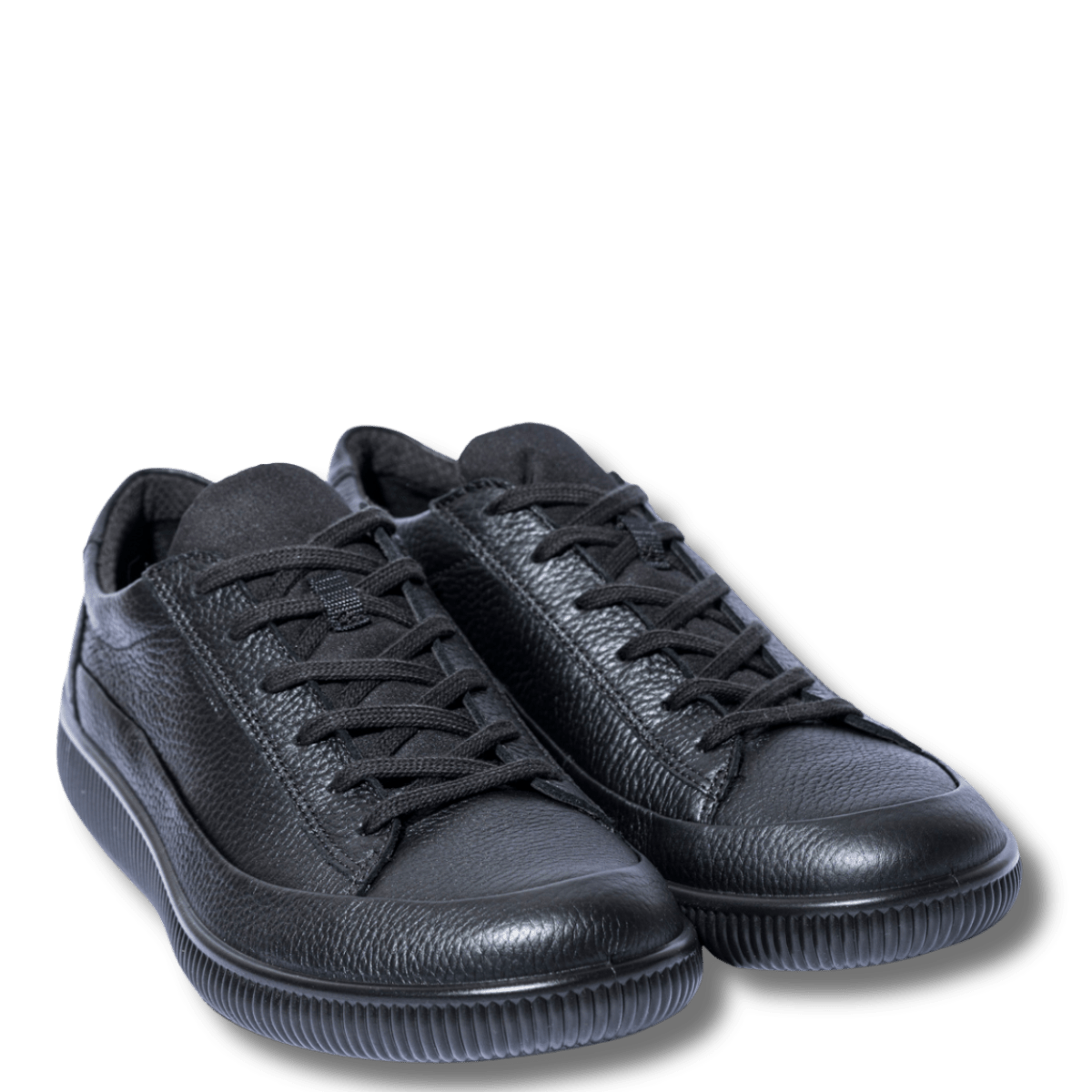 Sneaker Ecco Soft Zero Waterproof Pelle Martellata Black - Ecco - Calzature Savorè
