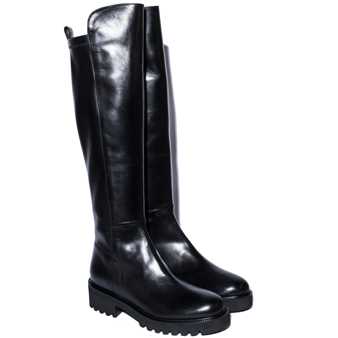 Stivale Alto Luca Grossi Nappa Natur Nero - Luca Grossi - Calzature Savorè