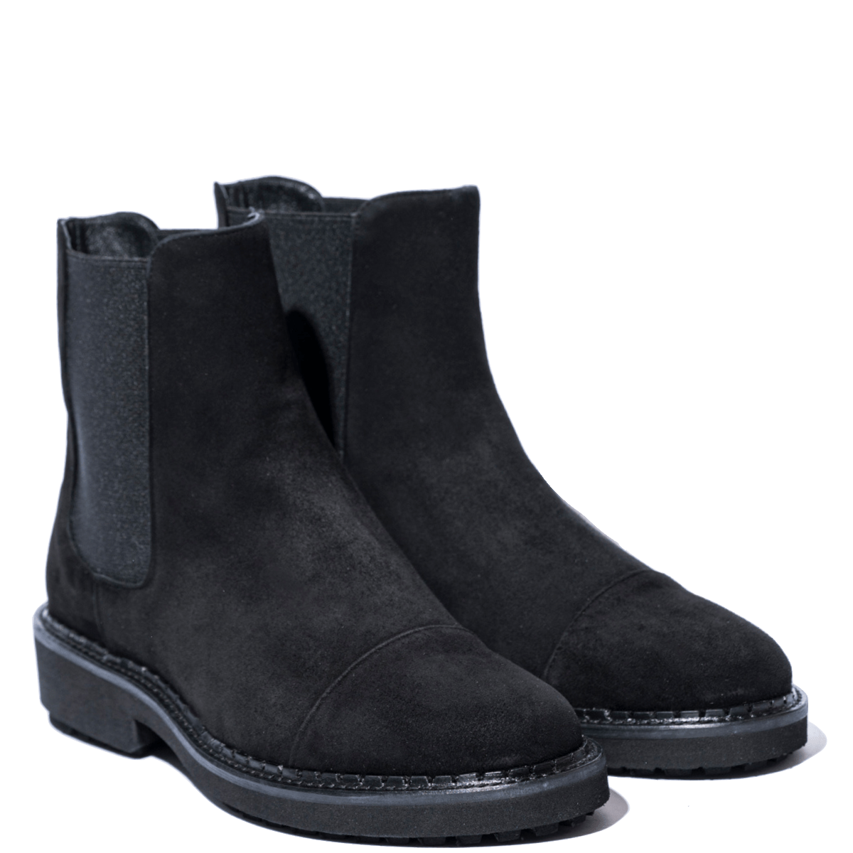 Stivaletto Beatles Vitulli & Co. Puntale Camoscio Nero - Vitulli & Co. - Calzature Savorè