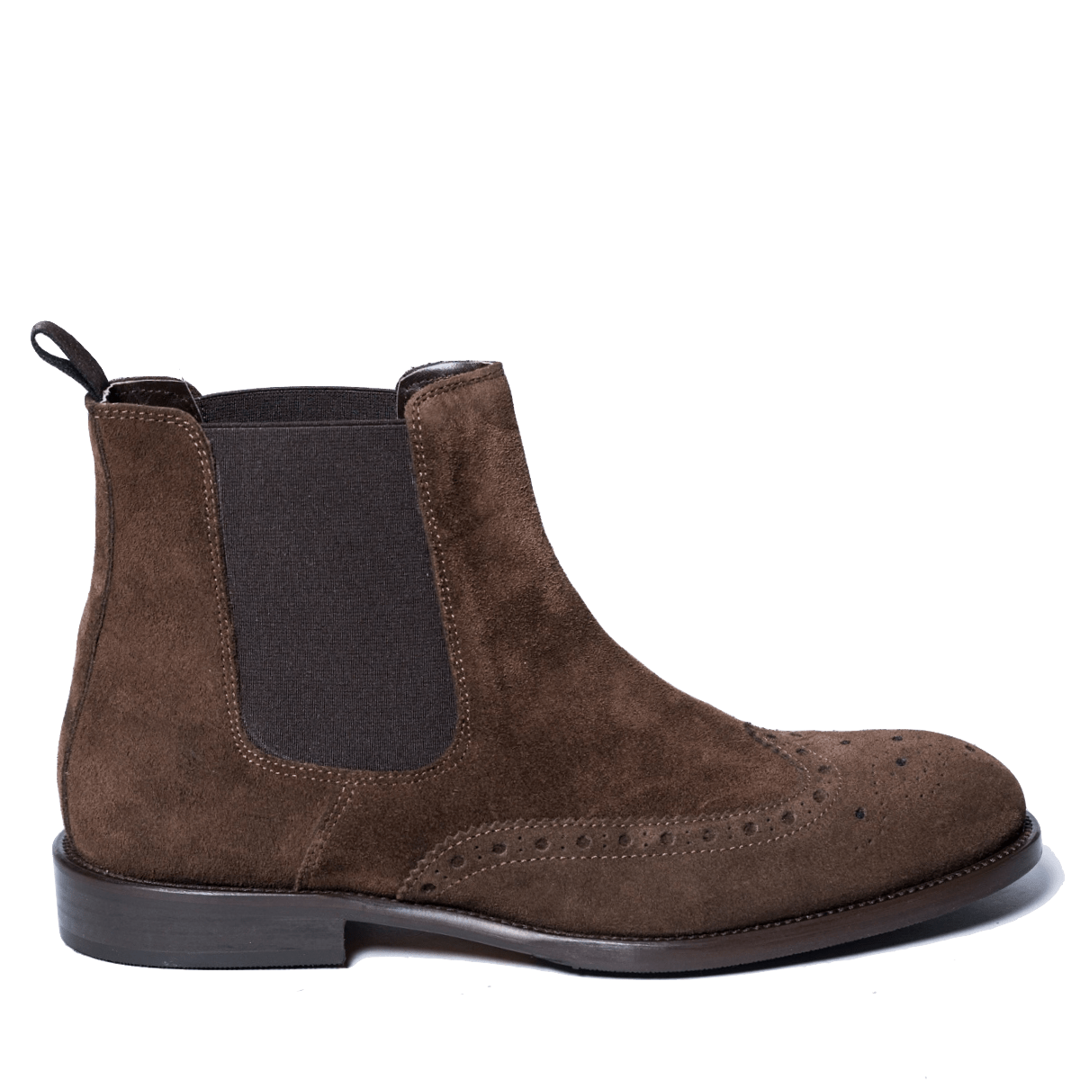 Stivaletto Chelsea Nicol Sadler Camoscio Coda Di Rondine Moro Mezza Gomma - Nicol Sadler - Calzature Savorè