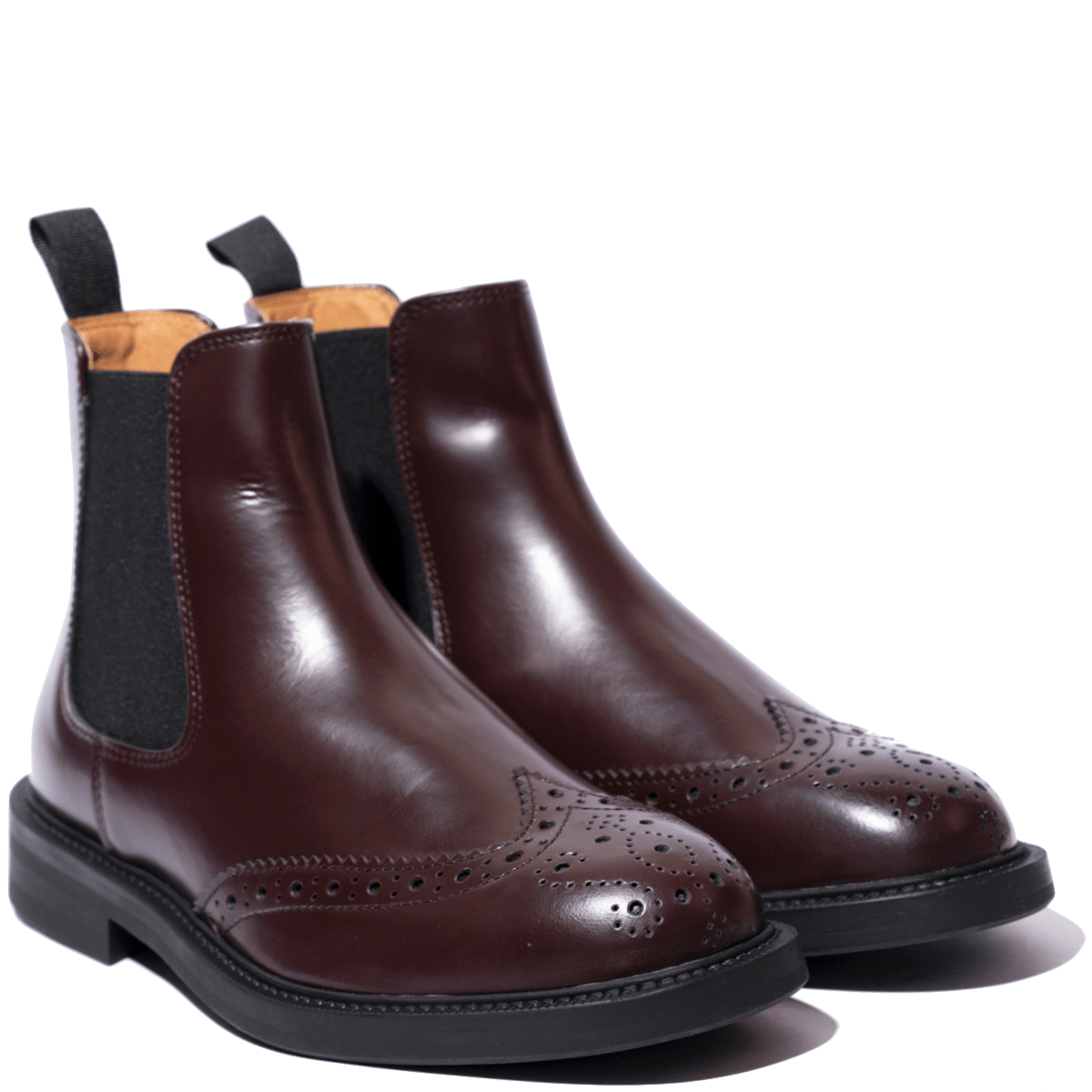 Stivaletto Chelsea Saxone Pelle Coda Di Rondine Burgundy - Saxone - Calzature Savorè