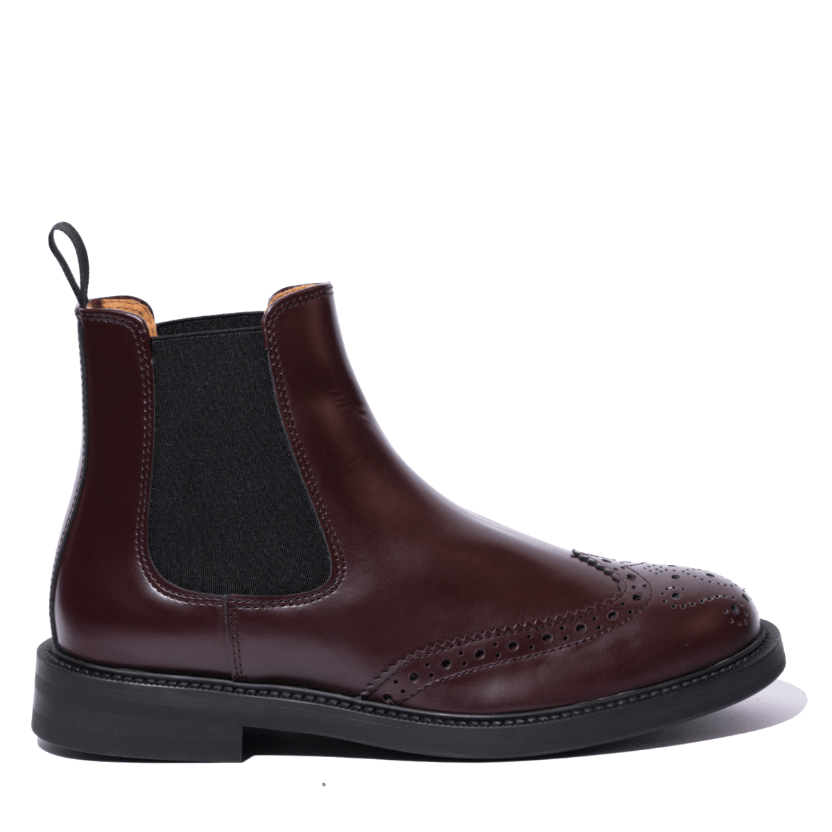 Stivaletto Chelsea Saxone Pelle Coda Di Rondine Burgundy - Saxone - Calzature Savorè
