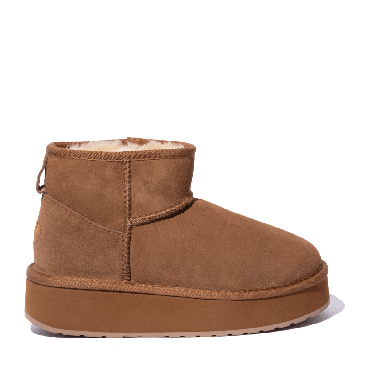 Stivaletto Emu Australia Stinger Micro Flatform 2.0 Montone Imbottito Chestnut - Emu Australia - Calzature Savorè