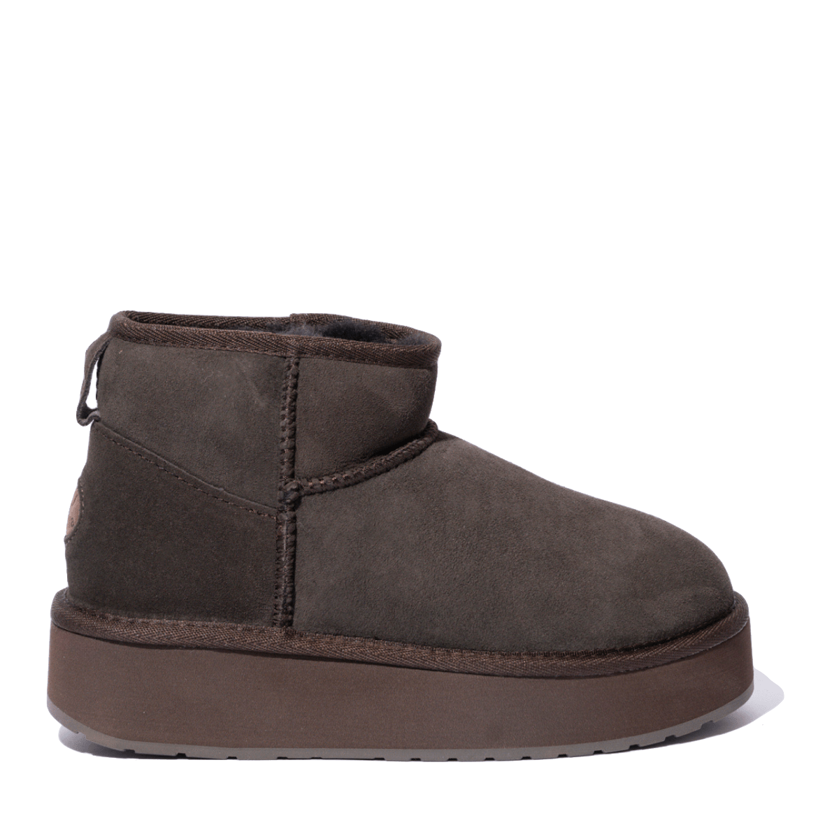 Stivaletto Emu Australia Stinger Micro Flatform 2.0 Montone Imbottito Chocolate - Emu Australia - Calzature Savorè