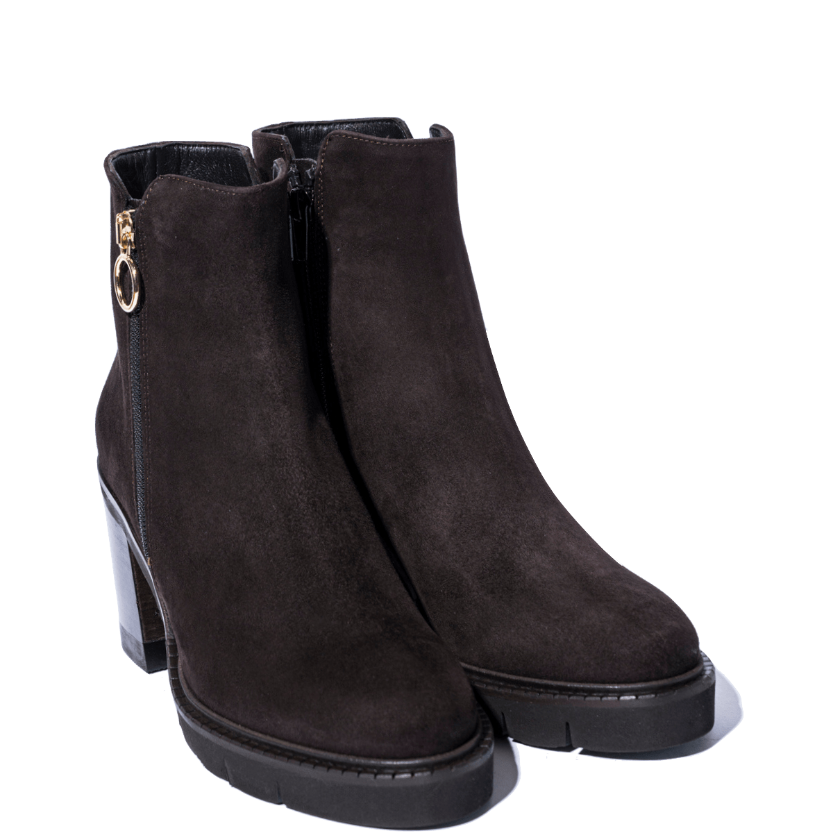 Tronchetto Alto Luca Grossi Camoscio Testa Di Moro - Luca Grossi - Calzature Savorè