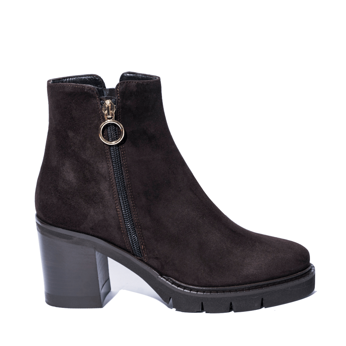 Tronchetto Alto Luca Grossi Camoscio Testa Di Moro - Luca Grossi - Calzature Savorè