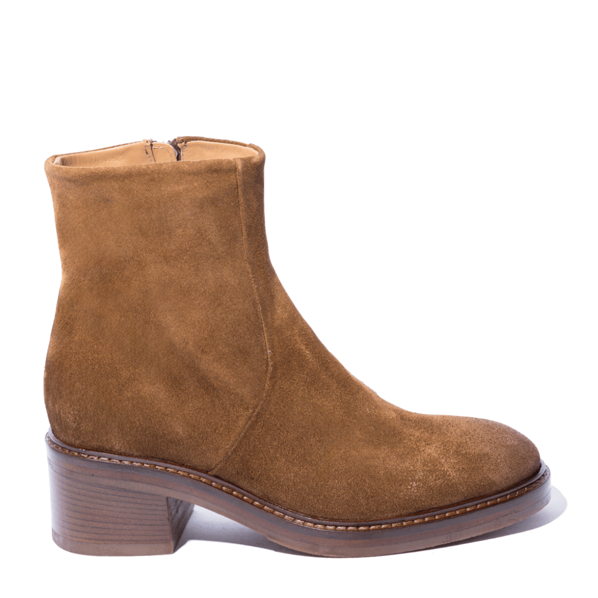 Tronchetto Triver Flight Camoscio Ingrassato Birra - Triver Flight - Calzature Savorè