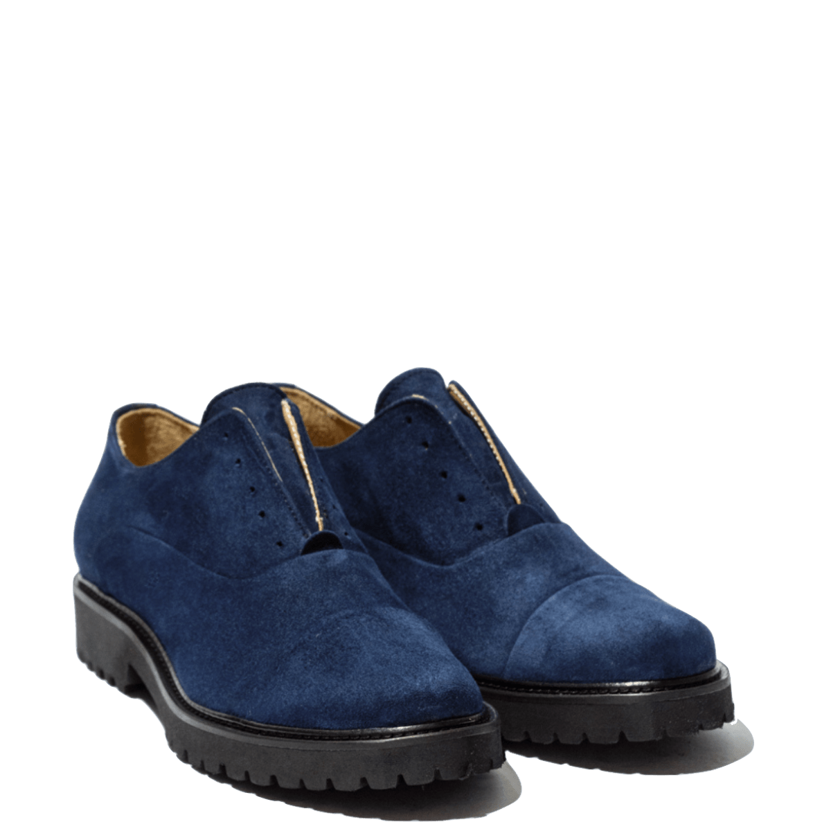 Allacciata Francesina Giorgia Camoscio Blu - Giorgia - Calzature Savorè