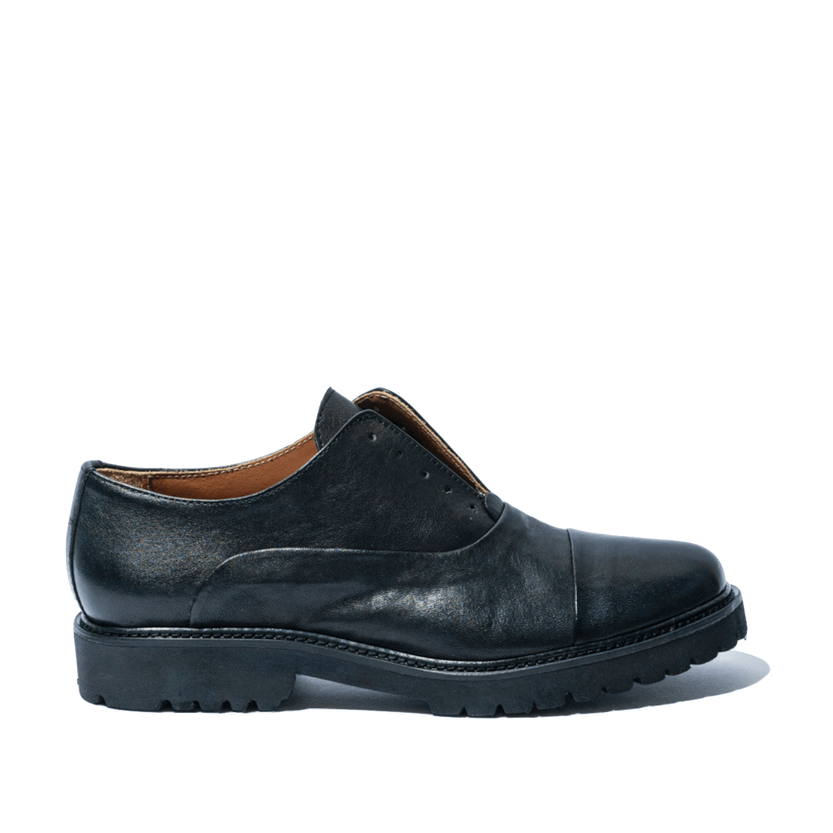 Allacciata Francesina Giorgia Pelle Rok Nero - Giorgia - Calzature Savorè