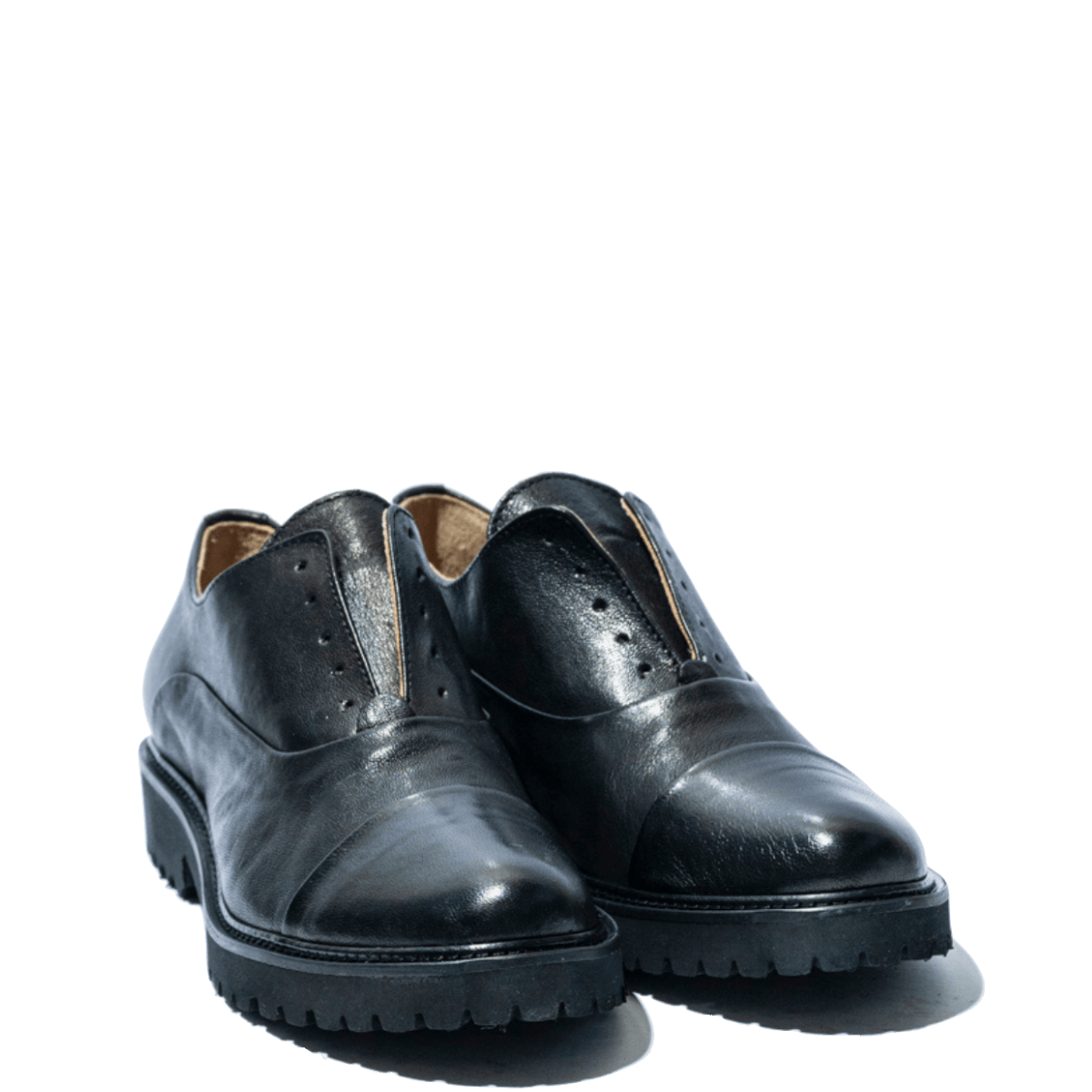 Allacciata Francesina Giorgia Pelle Rok Nero - Giorgia - Calzature Savorè