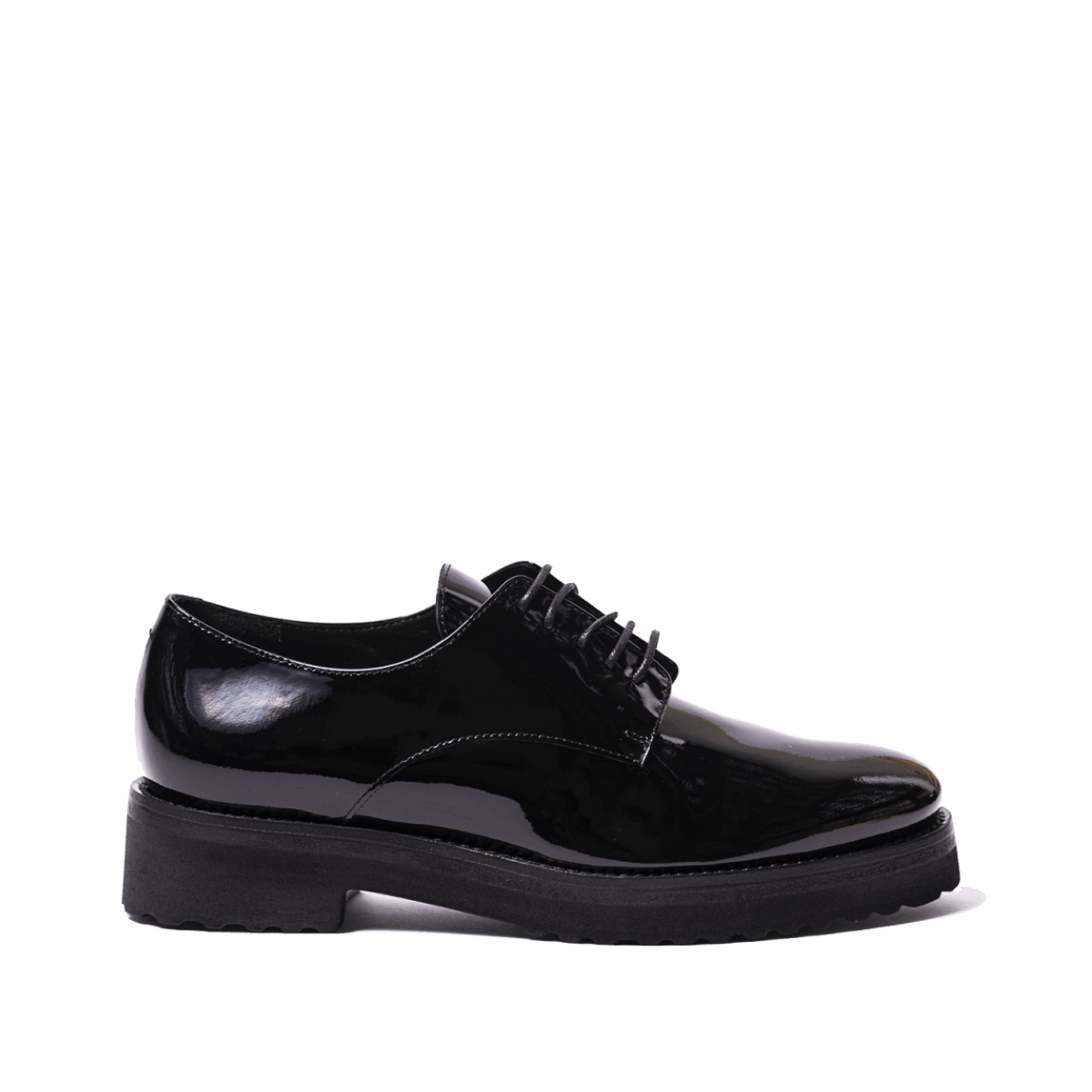 Allacciata Francesina Luca Grossi Vernice Nera - Luca Grossi - Calzature Savorè