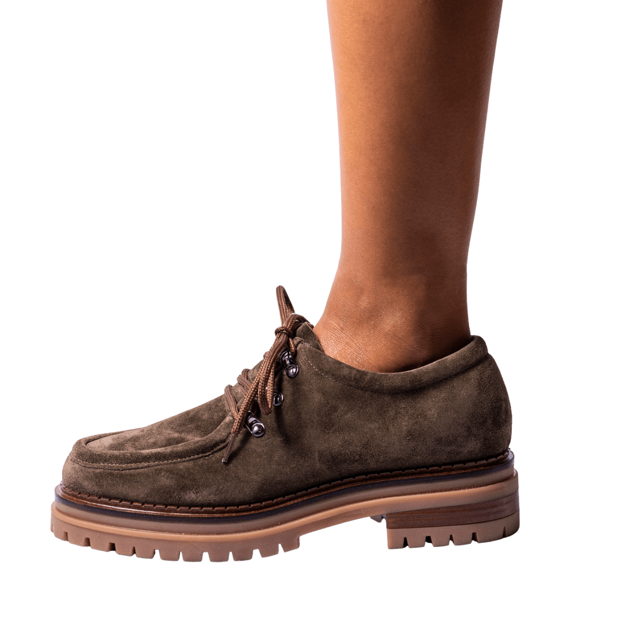 Allacciata Luca Grossi Moc Sensory Camoscio Olive - Luca Grossi - Calzature Savorè