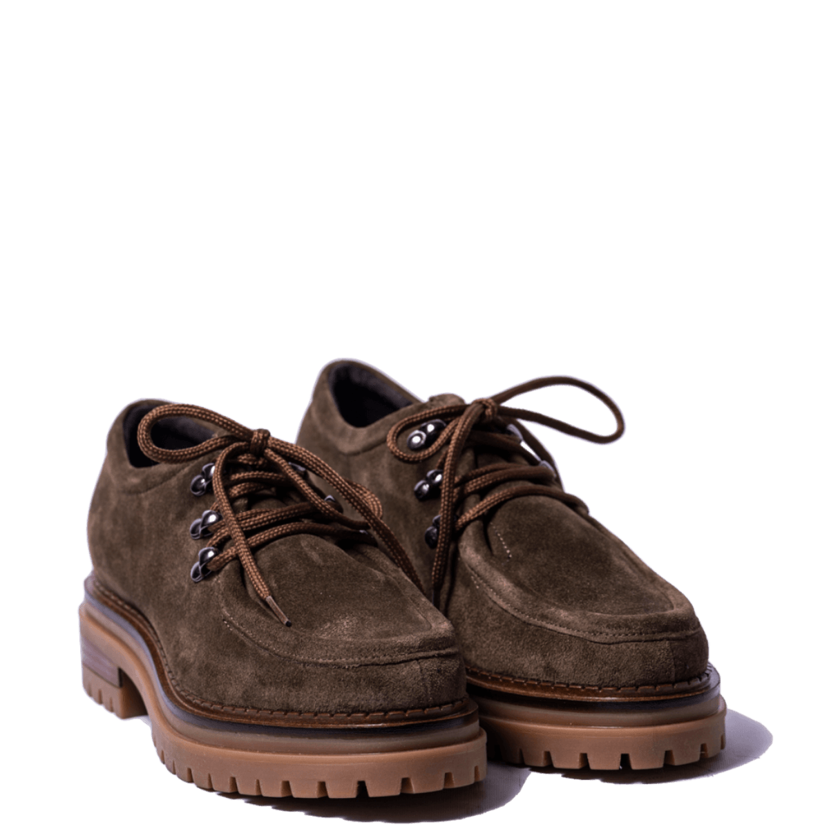 Allacciata Luca Grossi Moc Sensory Camoscio Olive ULTIMO NUMERO: 39 - Luca Grossi - Calzature Savorè