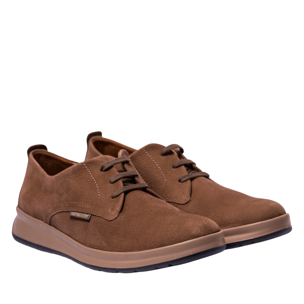 Allacciata Mephisto Lester Nabuck Dark Taupe - Mephisto - Calzature Savorè