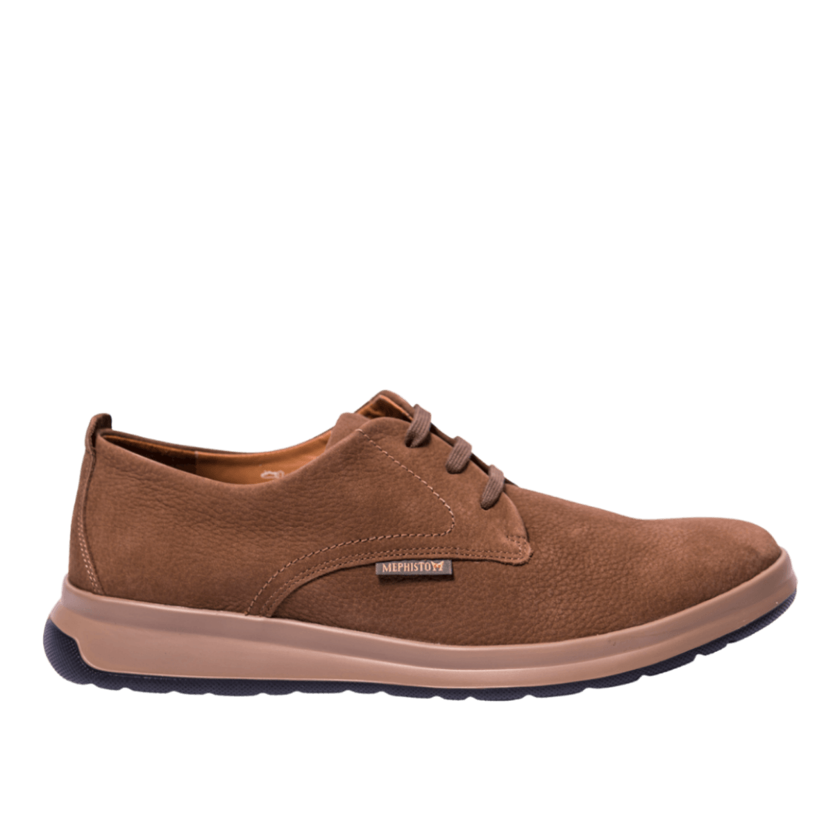 Allacciata Mephisto Lester Nabuck Dark Taupe - Mephisto - Calzature Savorè