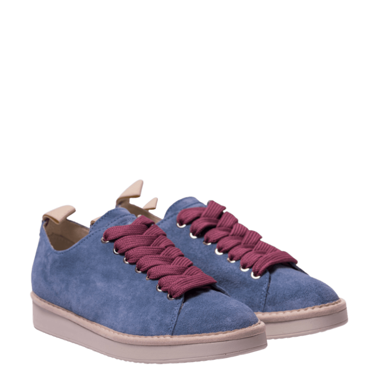 Allacciata Pànchic Suede Nebula Blue Brownrose - Pànchic - Calzature Savorè