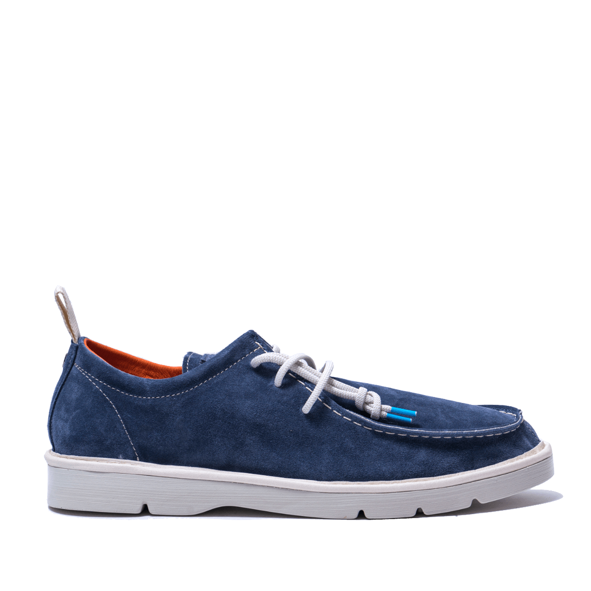 Allacciata Pànchic Suede Organic Cotton Cobalt - Pànchic - Calzature Savorè