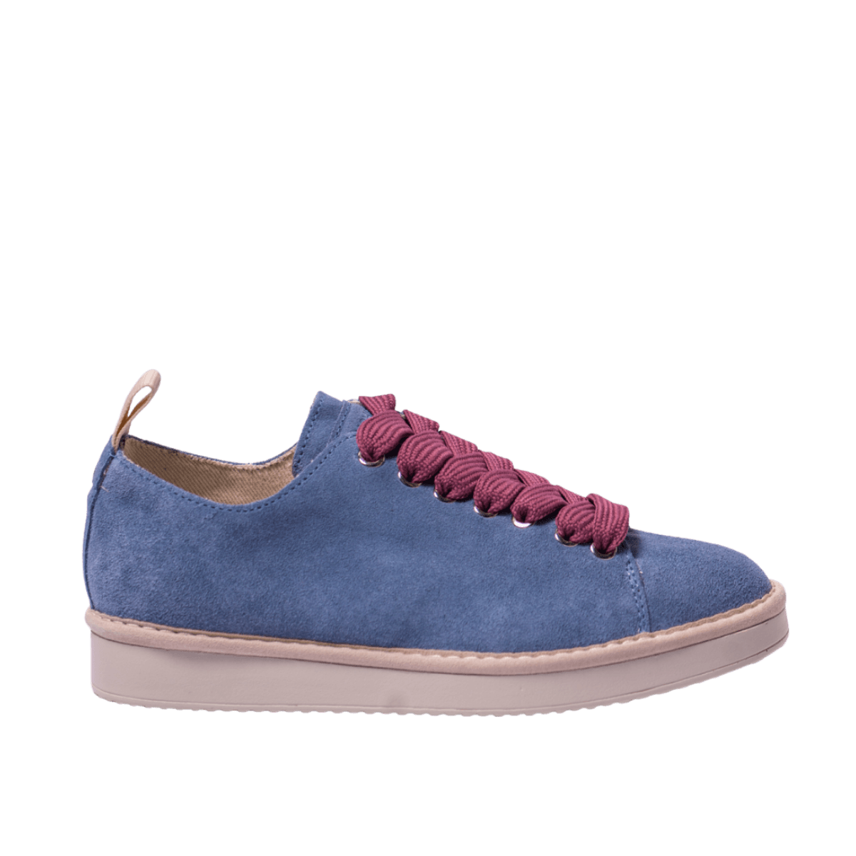 Allacciata Pànchic Sustainable Camoscio Blue Blizzard Brownrose - Pànchic - Calzature Savorè