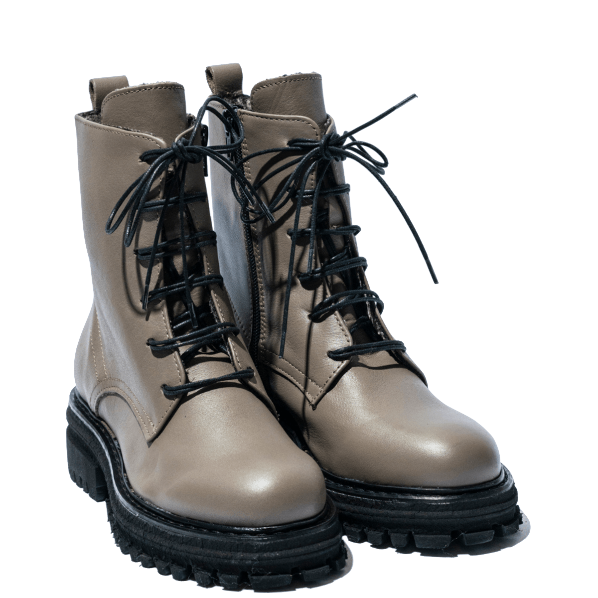 Anfibio Giorgia Imbottito Vitello Taupe - Giorgia - Calzature Savorè