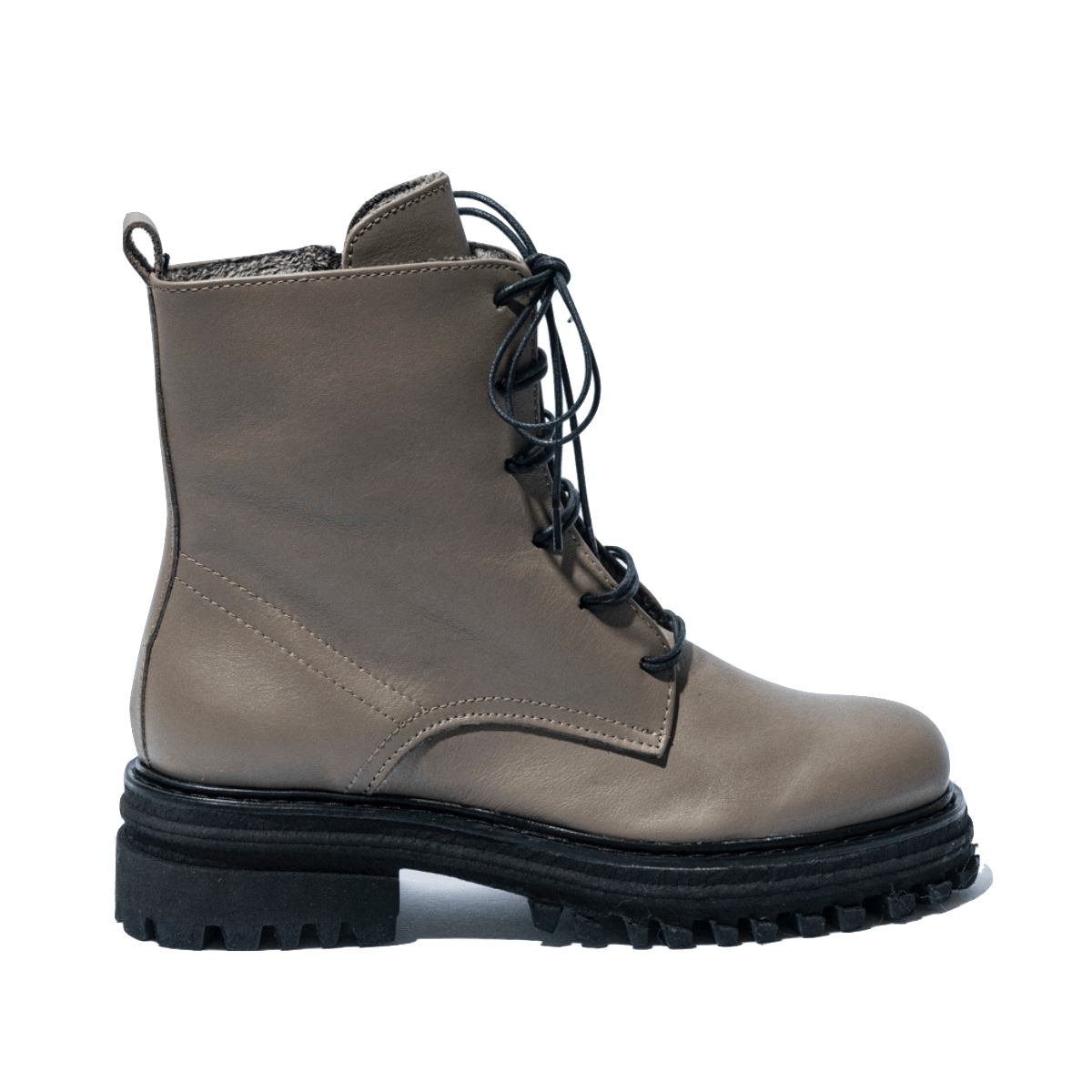 Anfibio Giorgia Imbottito Vitello Taupe - Giorgia - Calzature Savorè