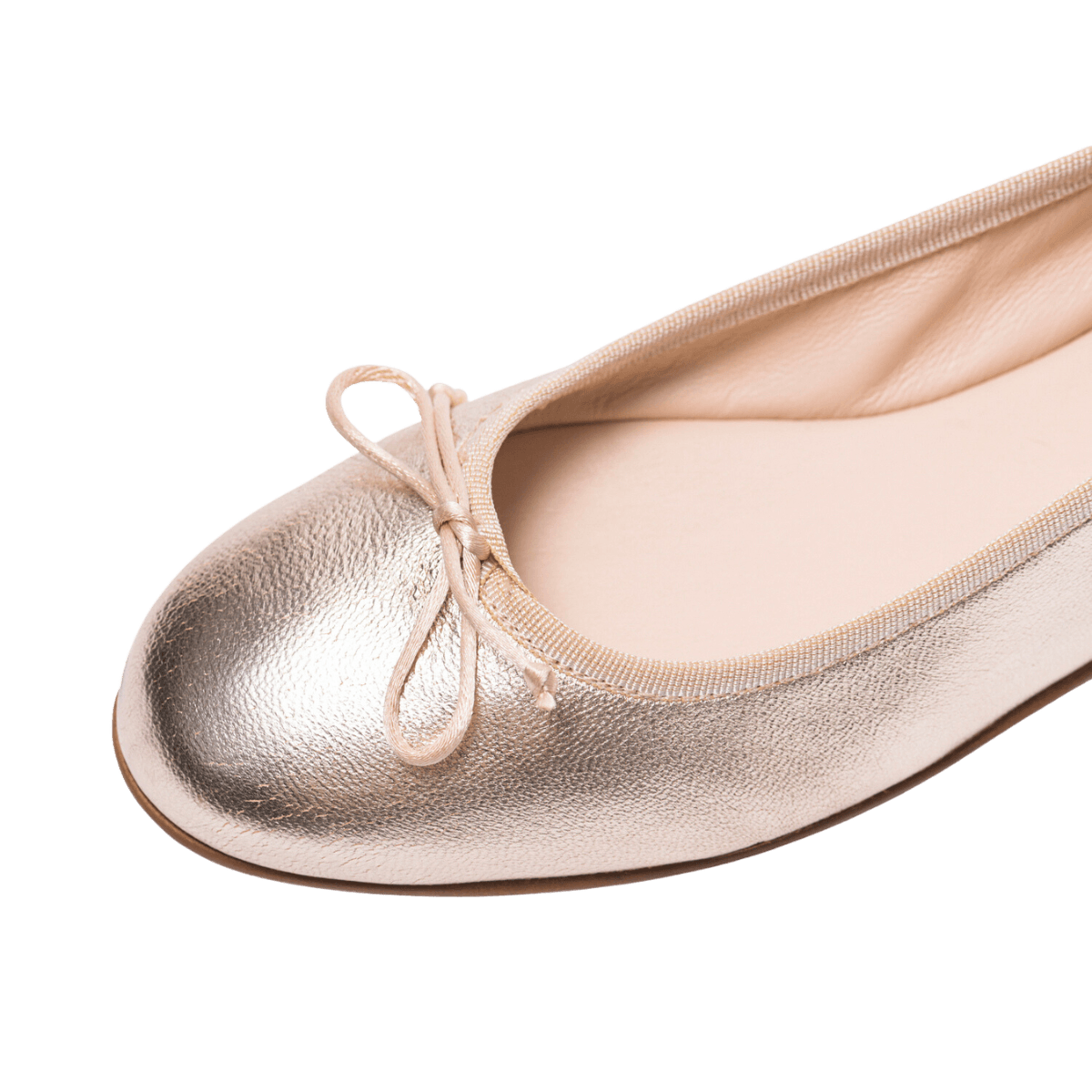 Ballerina Étienne Pelle Laminato Platino - Étienne - Calzature Savorè