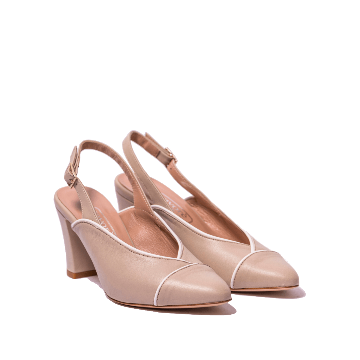 Chanel Savorè Nappa Écru Bordino Nappa Bianca - Savorè - Calzature Savorè