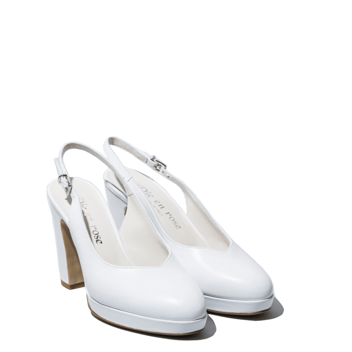 Chanel Vie en Rose Plateau Pelle Soft Bianco Sposa - Vie en Rose - Calzature Savorè