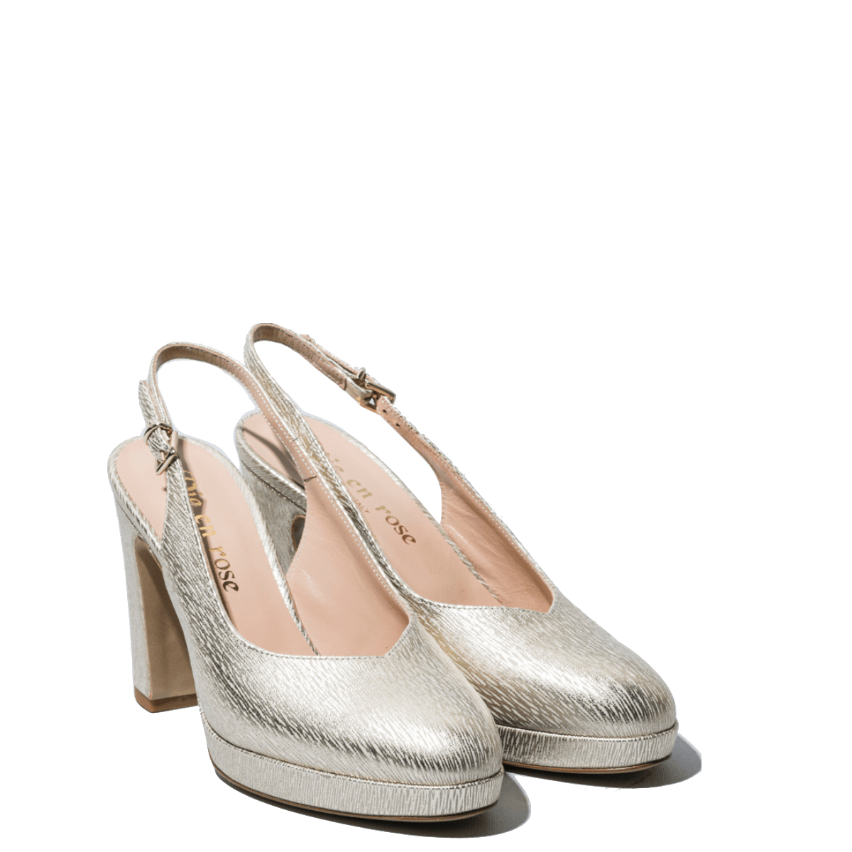 Chanel Vie en Rose Plateau Pelle Venere Platino - Vie en Rose - Calzature Savorè