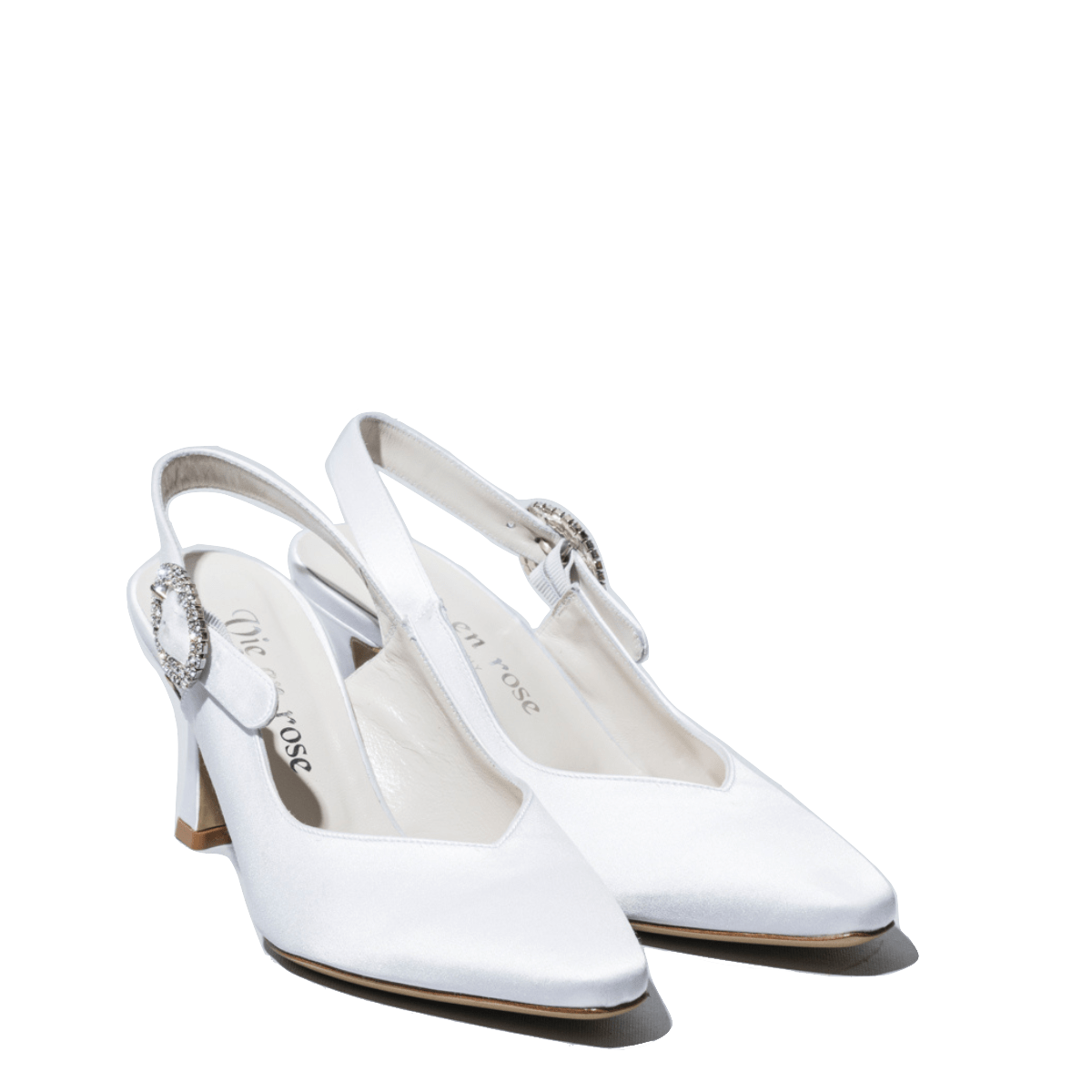 Scarpe sposa raso bianco online