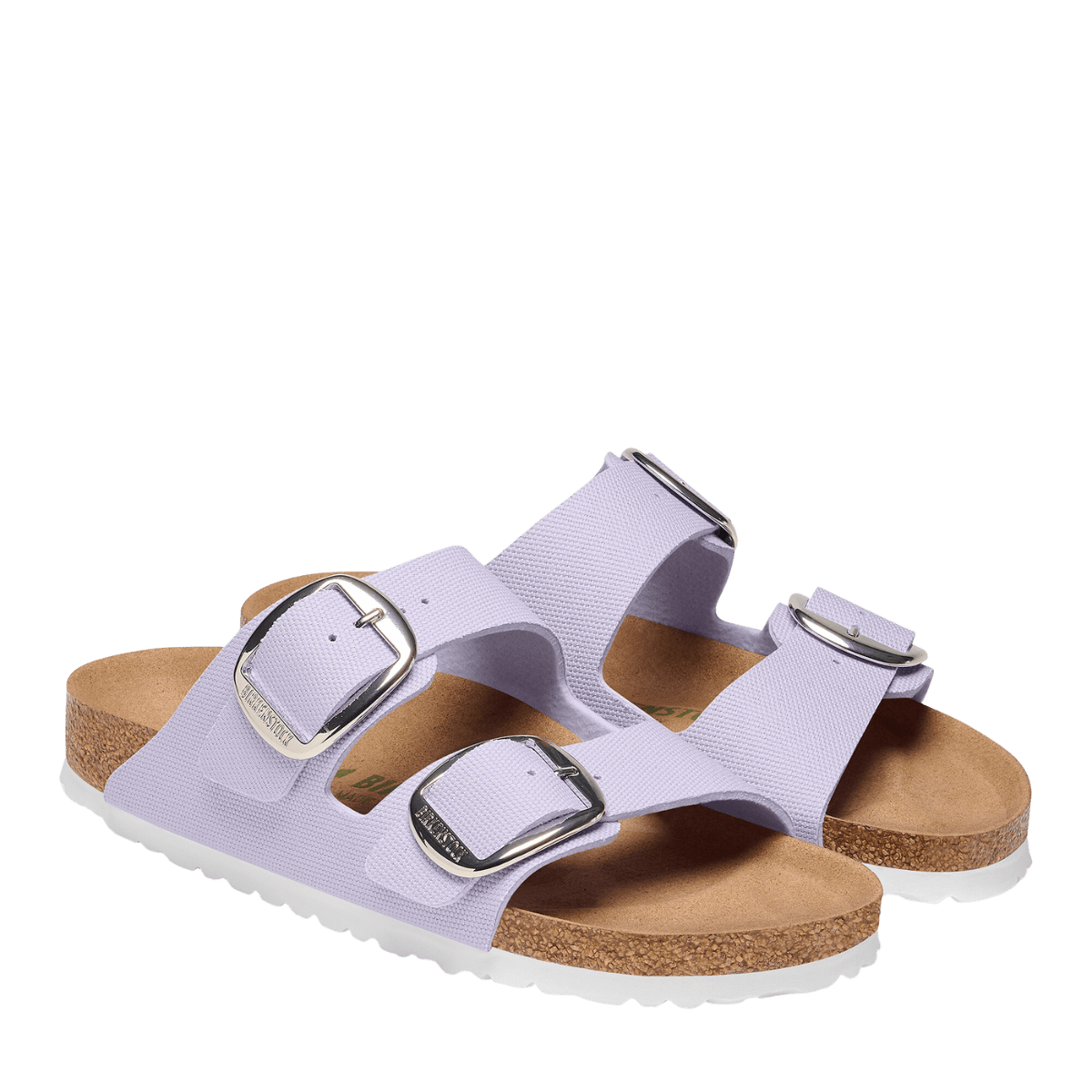 Ciabattina Birkenstock Arizona Big Buckle Vegan Canvas Purple Fog - Birkenstock - Calzature Savorè