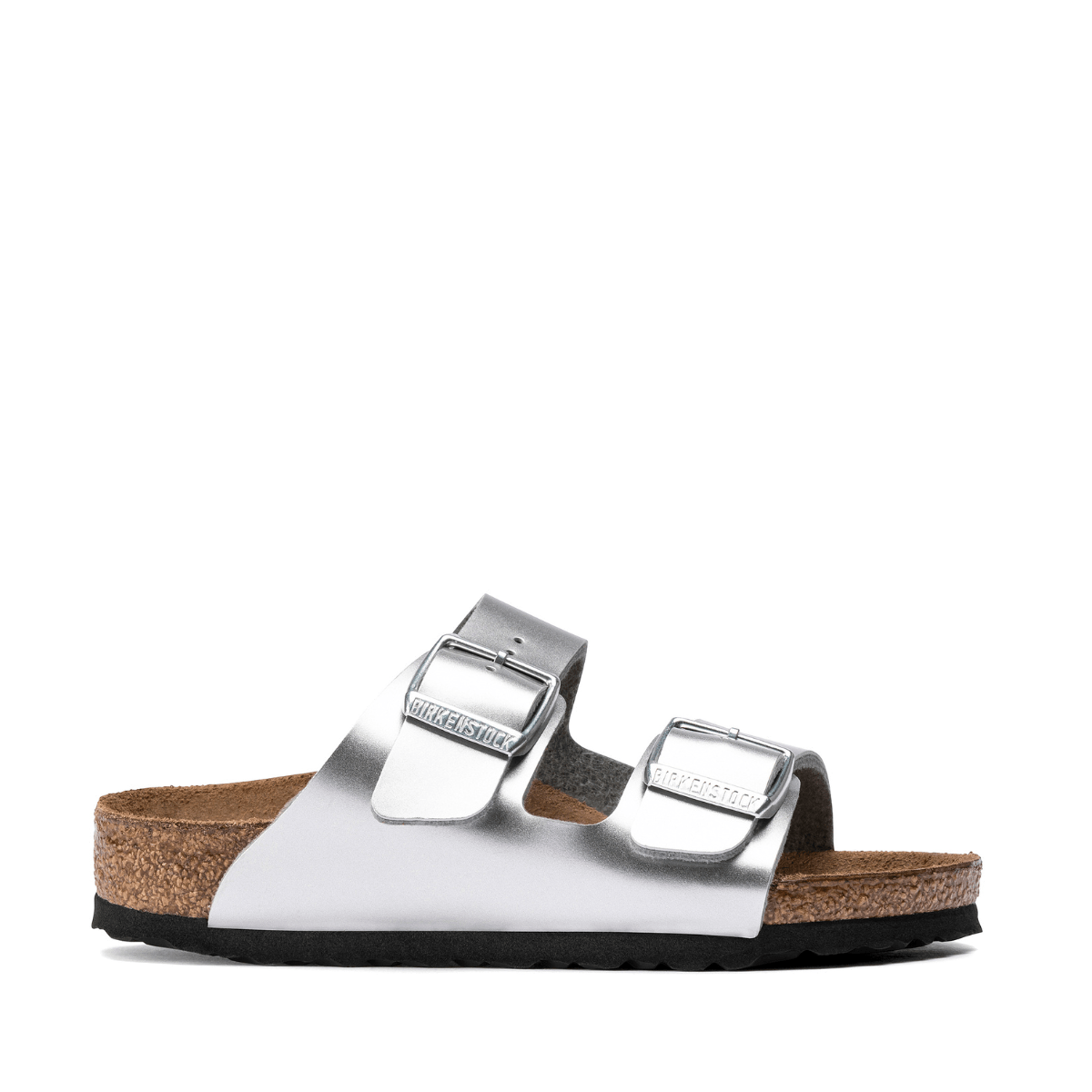 Ciabattina Birkenstock Arizona Birko-Flor Silver - Birkenstock - Calzature Savorè