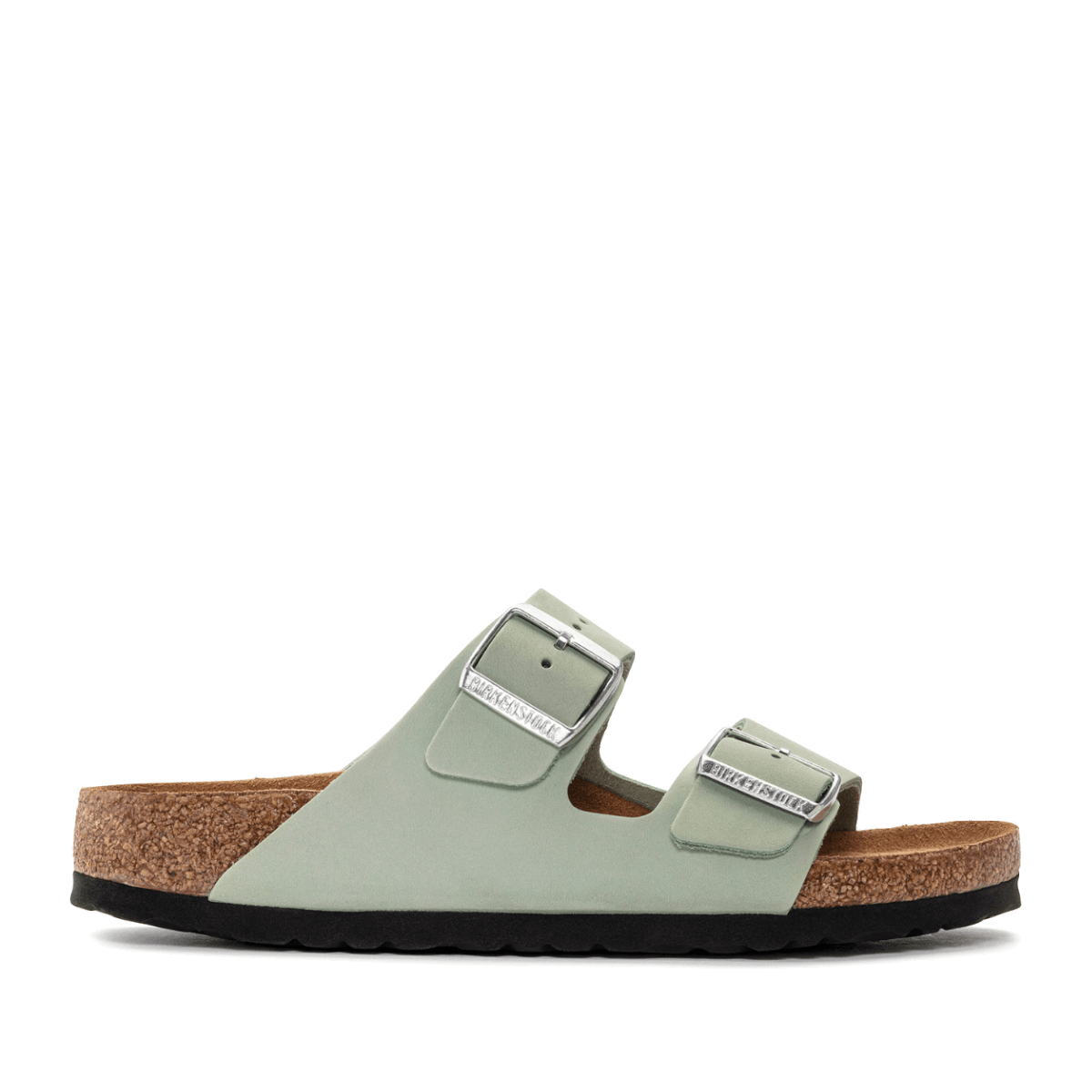 Ciabattina Birkenstock Arizona Pelle Nabuck Matcha Soft - Birkenstock - Calzature Savorè